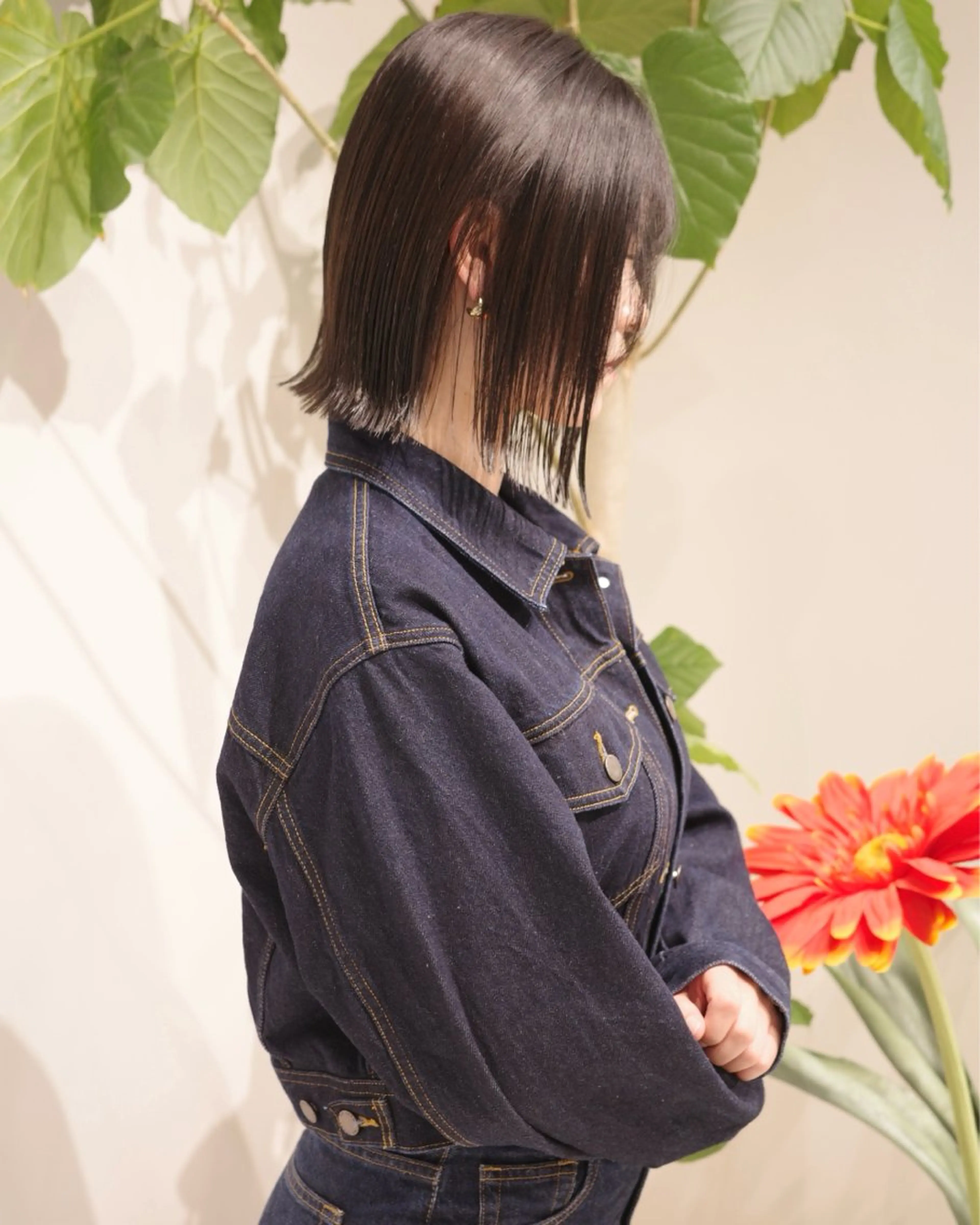 ヘアカラー+plusトリートメント+カット(毛先メンテナンス)の写真