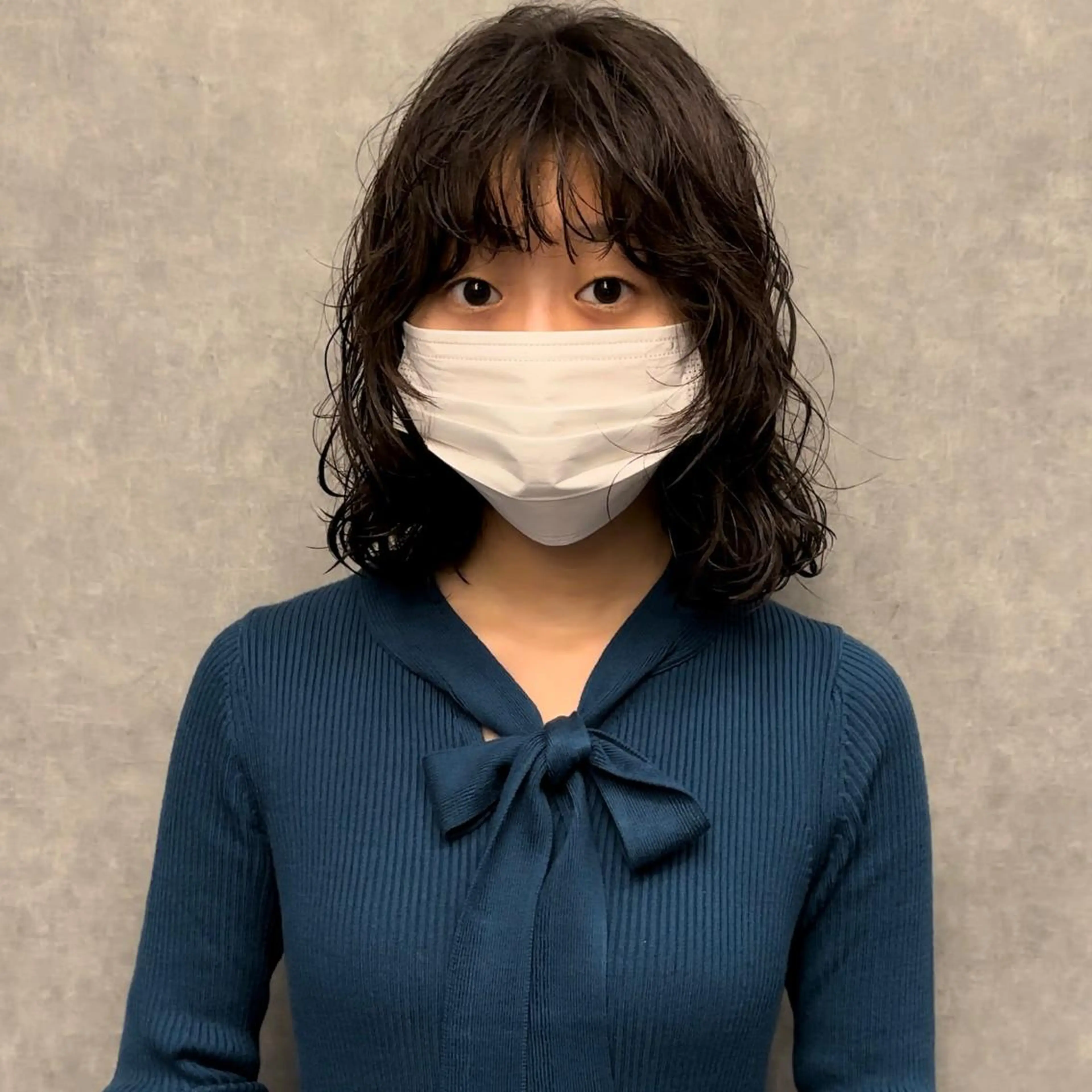 ミディアム ミディアムパーマ くせ毛 古沢 新のヘアスタイル