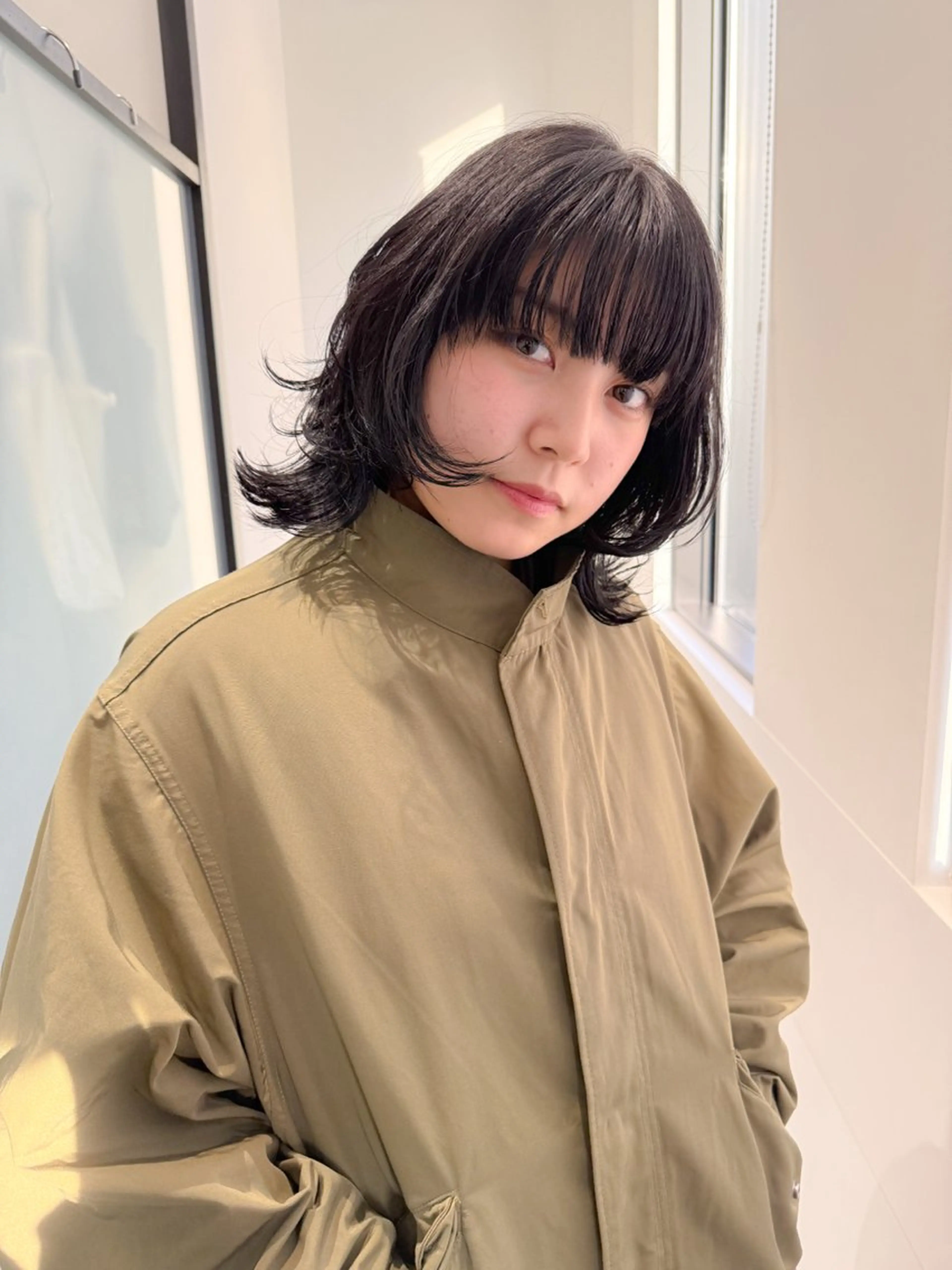 ショート ボブレイヤー ボブ レイヤーカット ウルフカット ウルフボブ SALOWIN 名古屋所属・パーマ特化美容師 /丹羽舜太のヘアスタイル