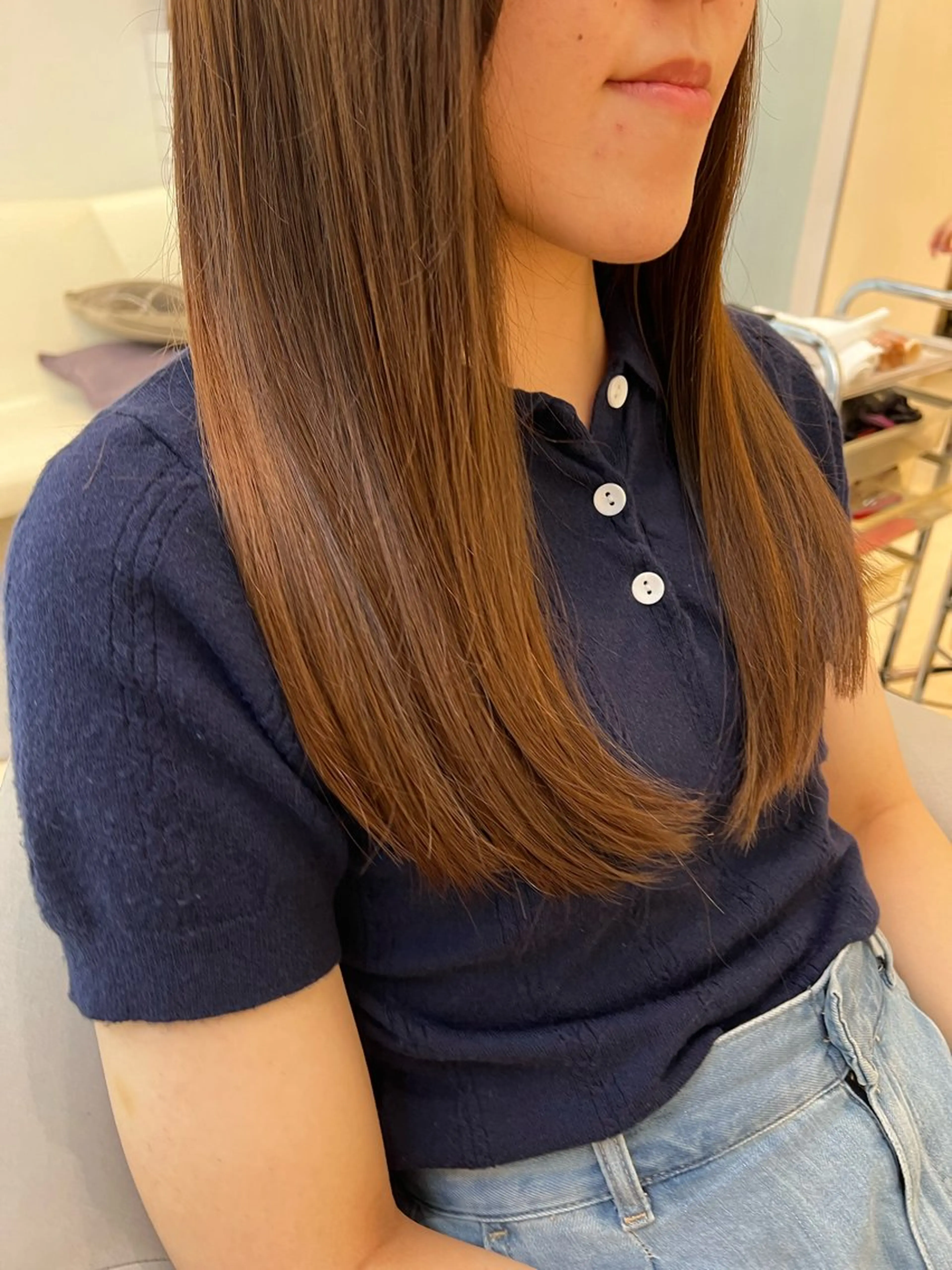 ミディアム カラー カット 堀井 凌平のヘアスタイル