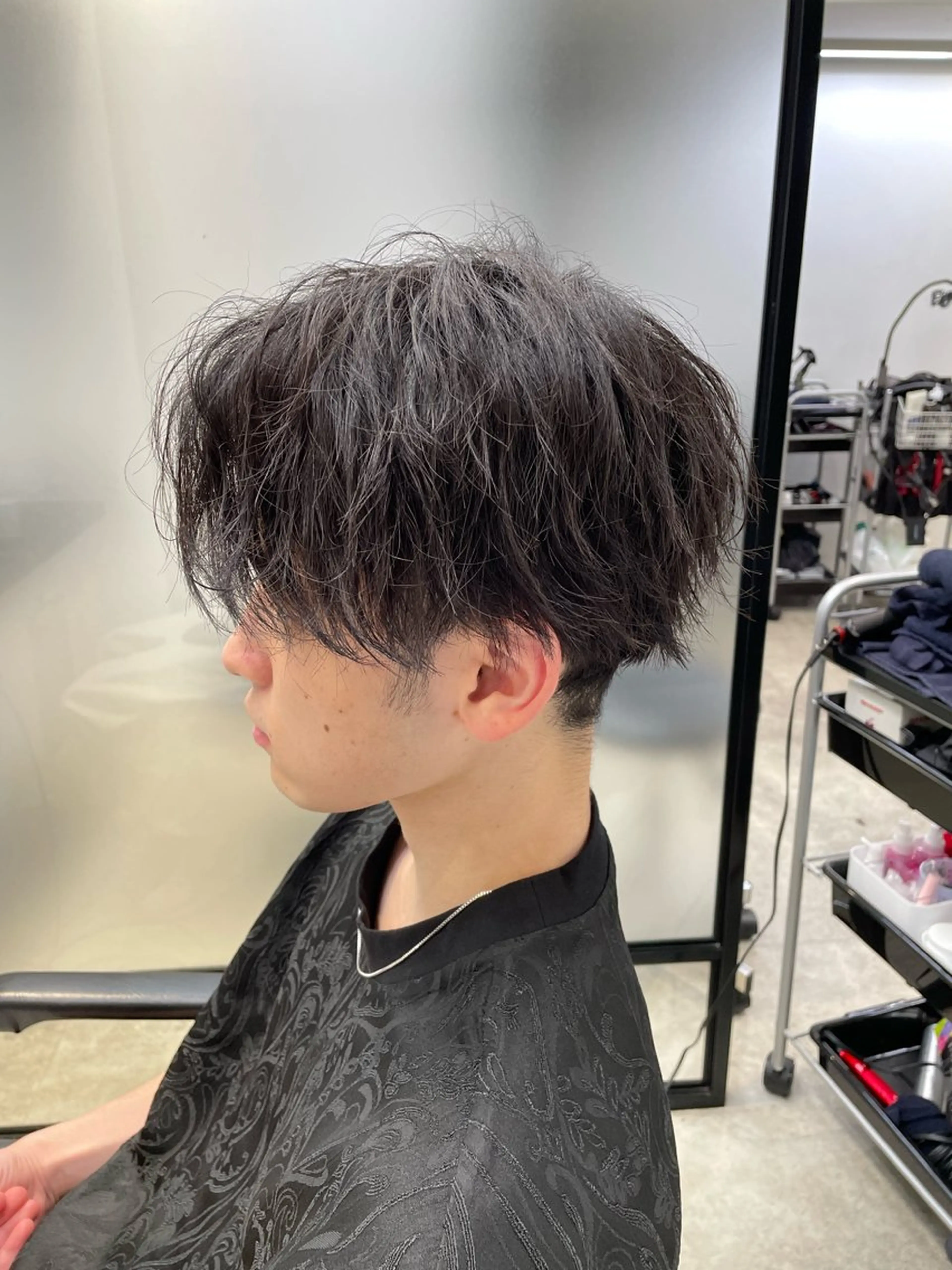 ショート カット パーマ トリートメント 佐藤景流/髪質改善/ 艶髪/メンズのヘアスタイル