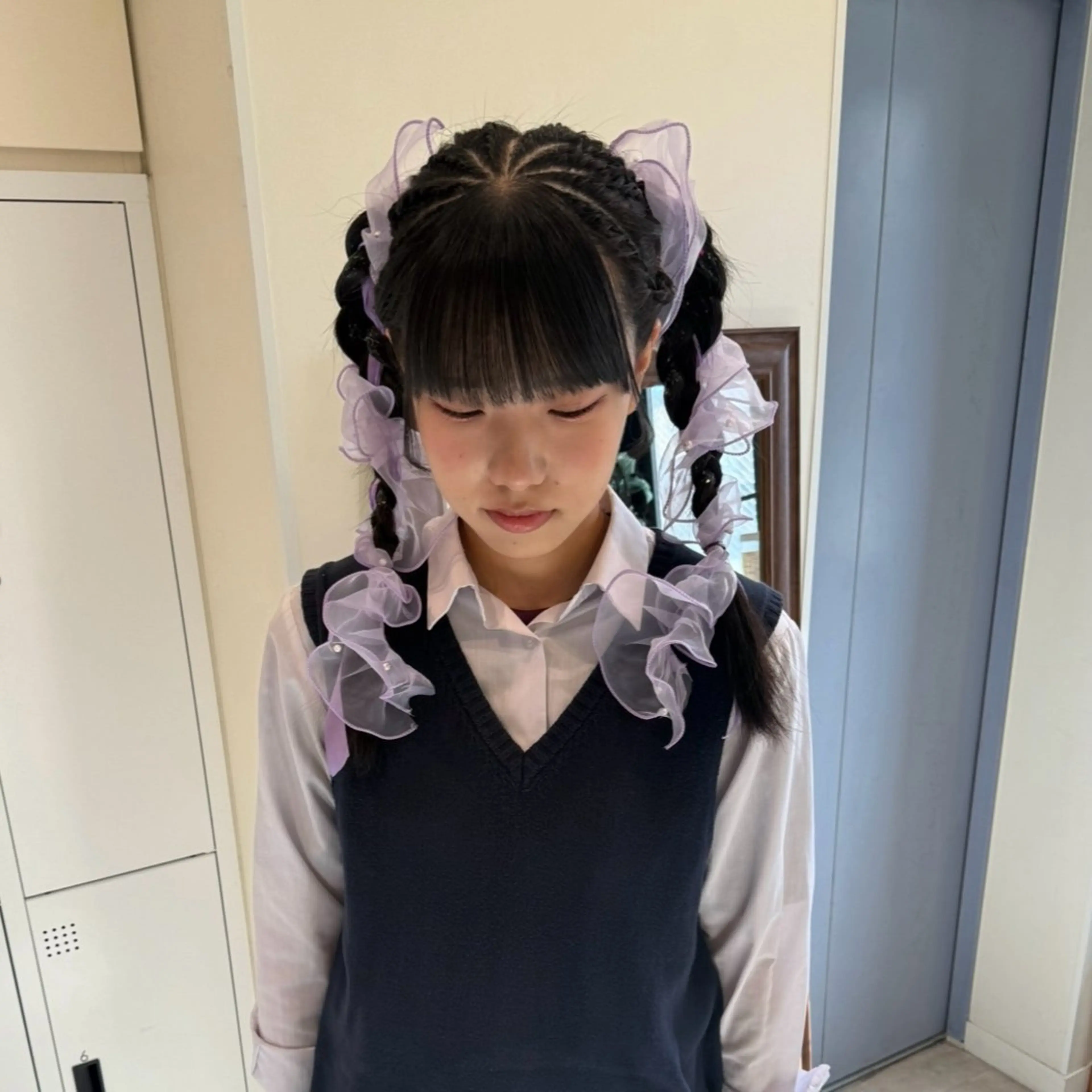 ヘアアレンジ 髪質改善/暗髪カラー ヘアアレンジ/ｽﾐﾚのヘアスタイル