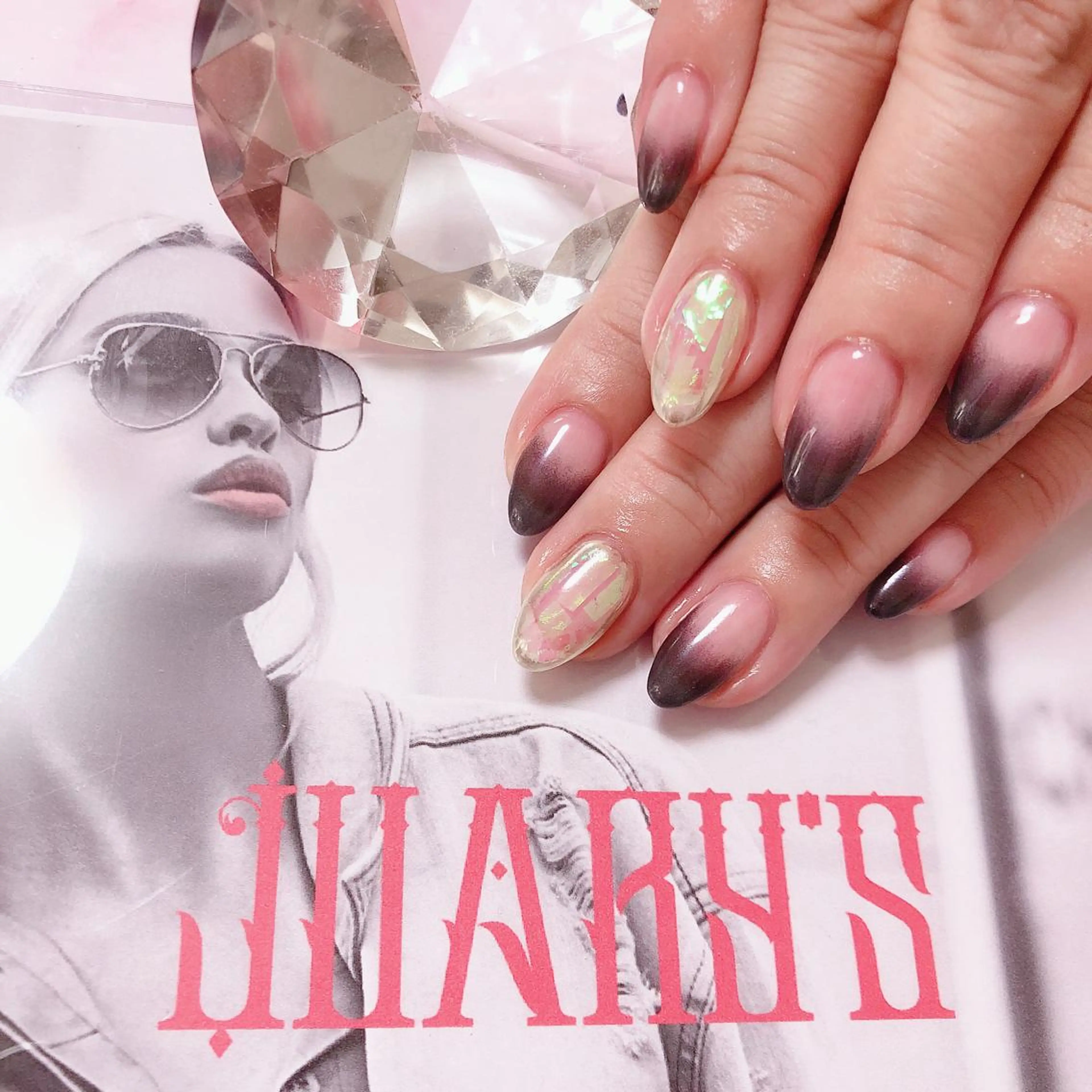 セミロング ネイル ハンドネイル ハンドケア 💎ビューティサロン 湘南　RIRAN💎のネイルデザイン