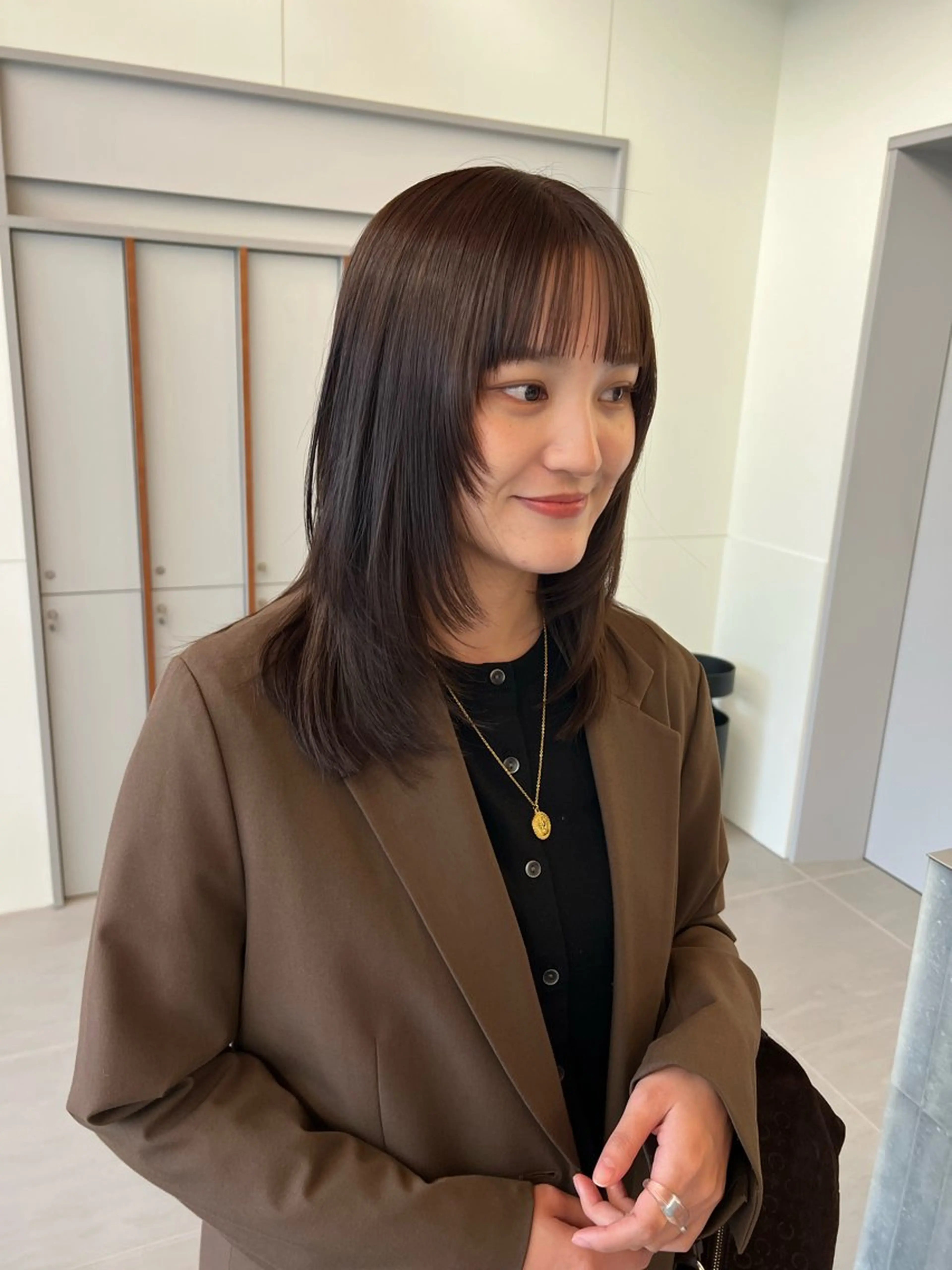 ミディアム カット LORENAO所属・ブリーチなしカラー♡ rinaのヘアスタイル