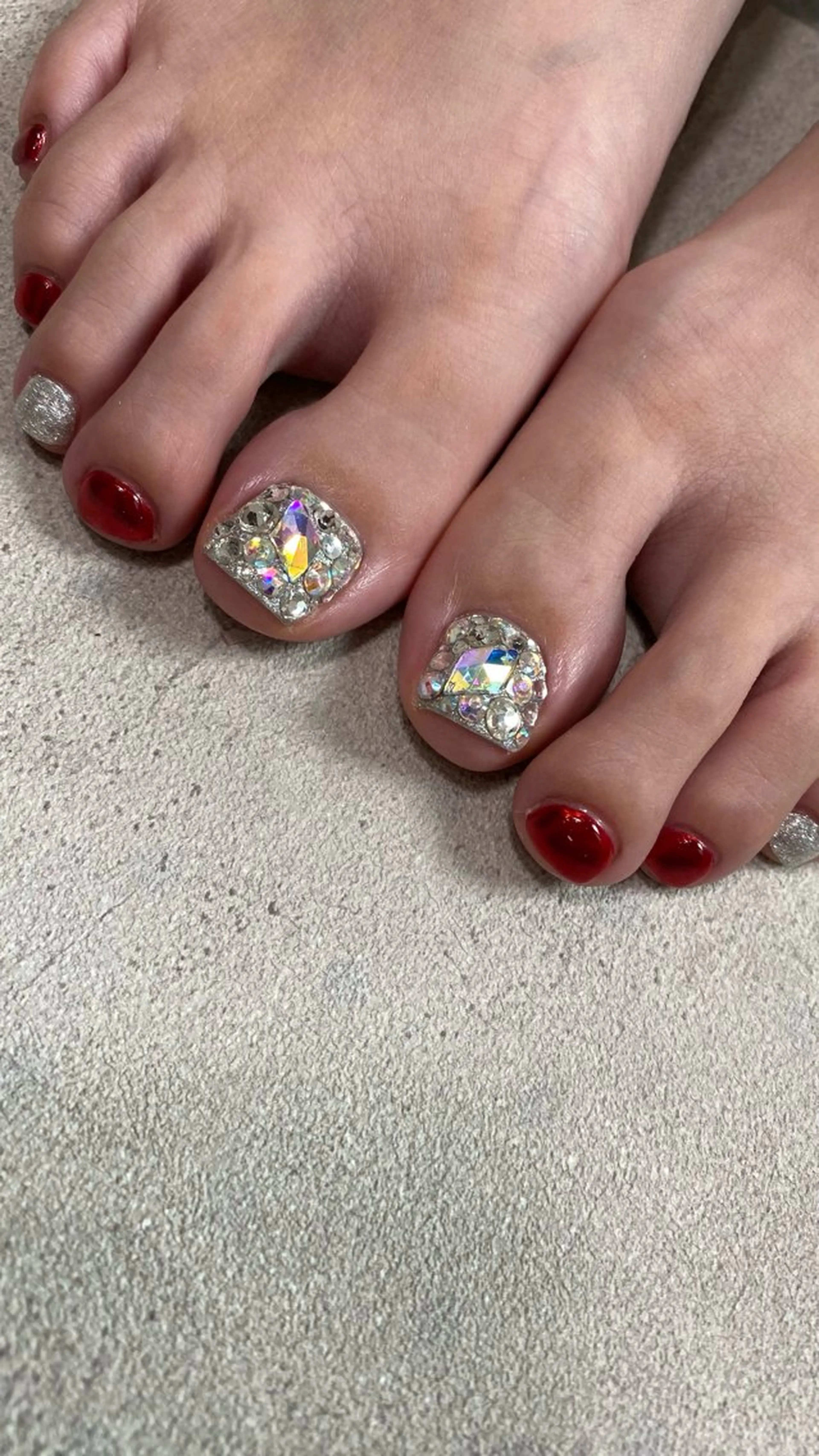 大人気のうめつくしも🆗/フットバス付【フット親指2本アート⭐︎オフケア込】の写真