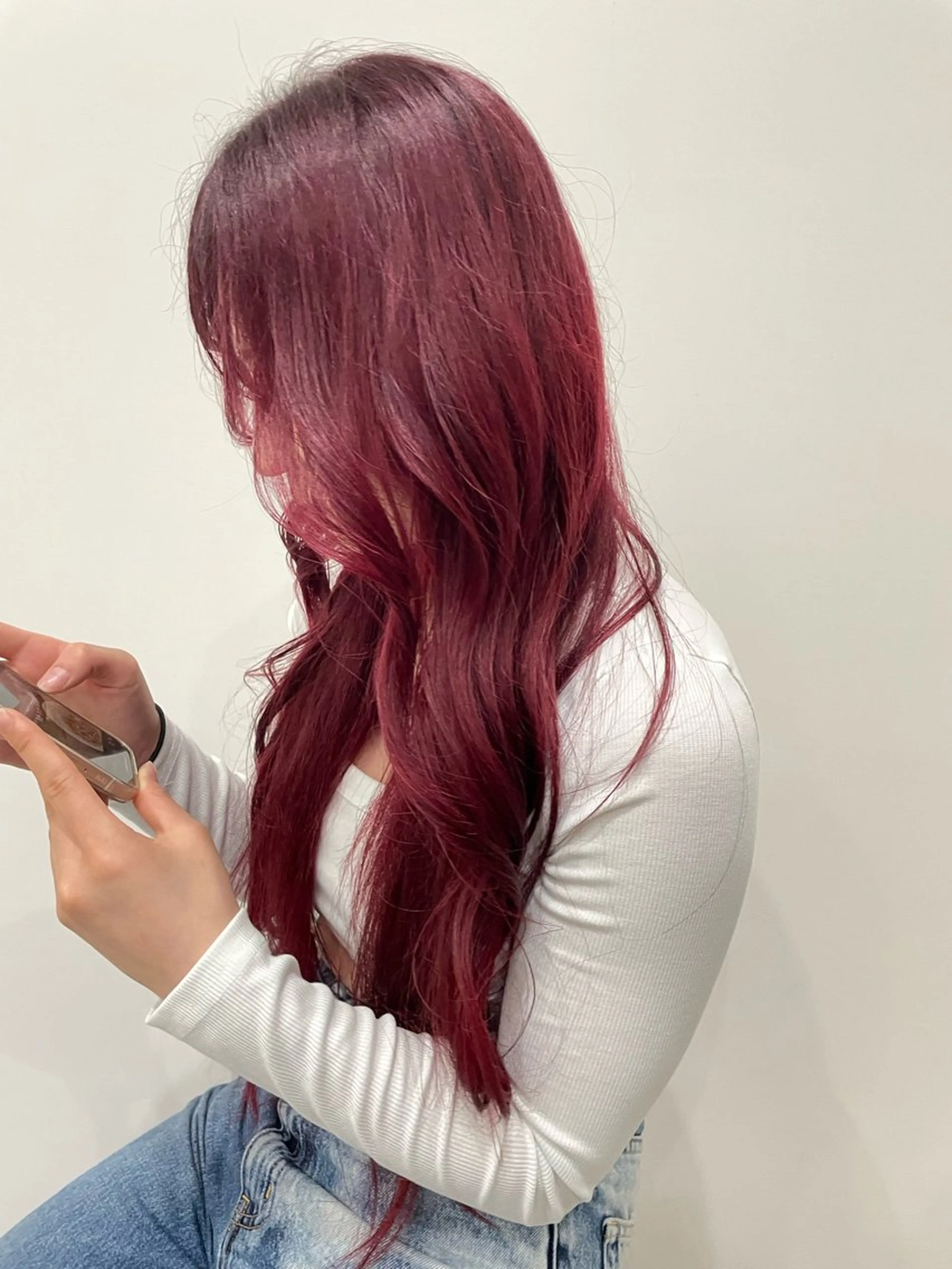 ロング ヘアカラー 藤村 翔充のヘアスタイル