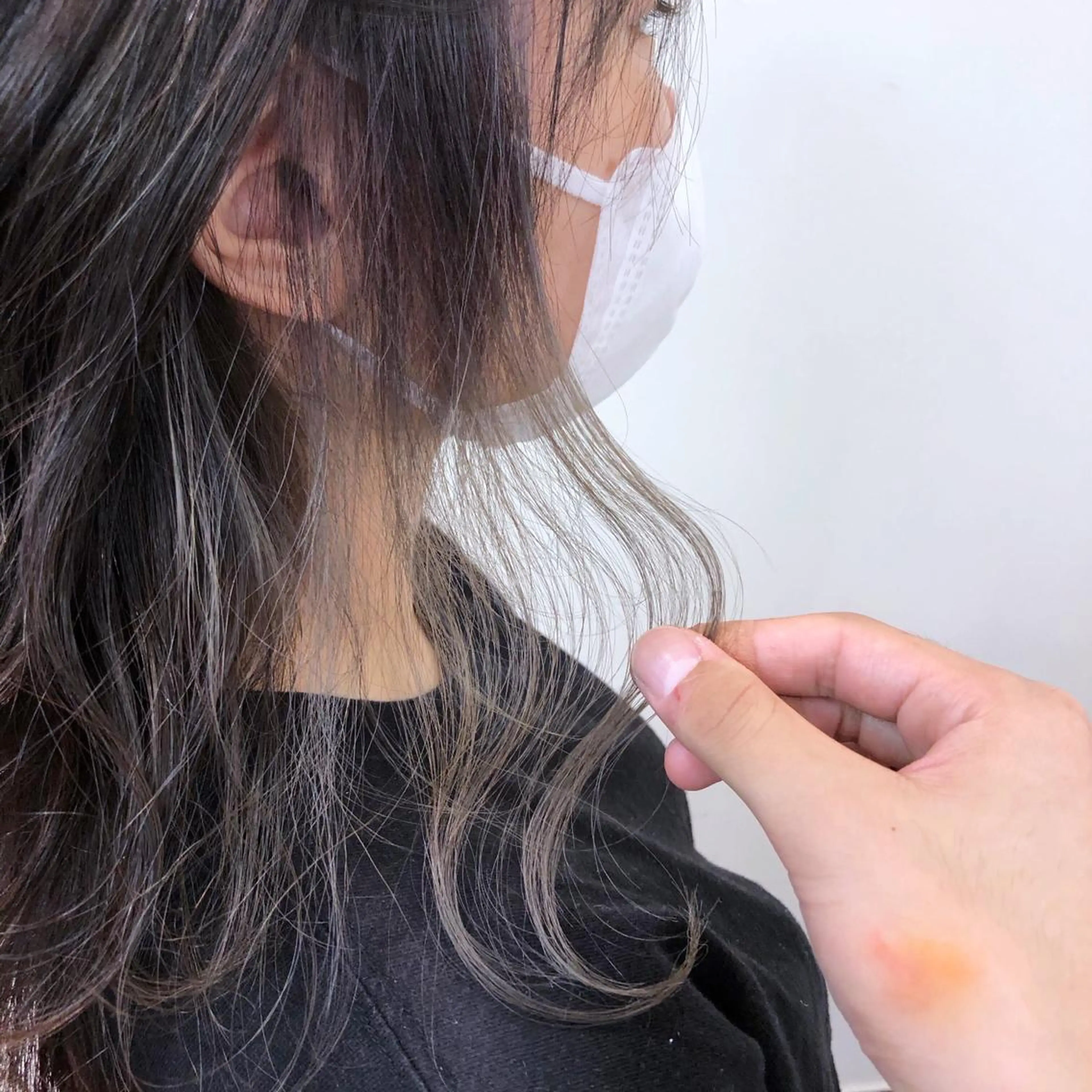 セミロング カラー グレージュ 北花田美容師🍃村尾 光太/むらのヘアスタイル