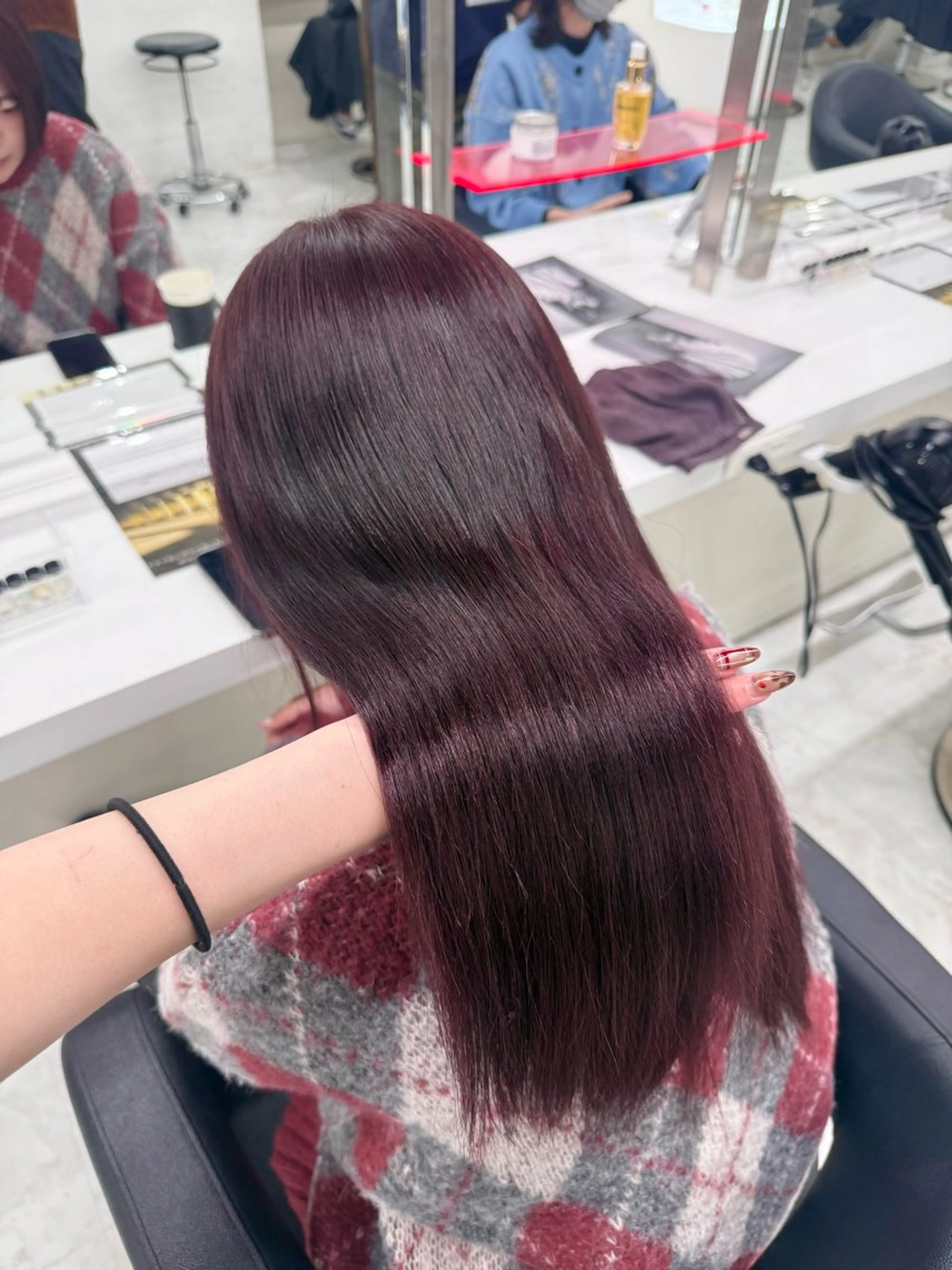 ロング カラー ヘアアレンジ ヘアカラー トリートメント 暖色・髪質改善🍒 吉武杏莉のヘアスタイル