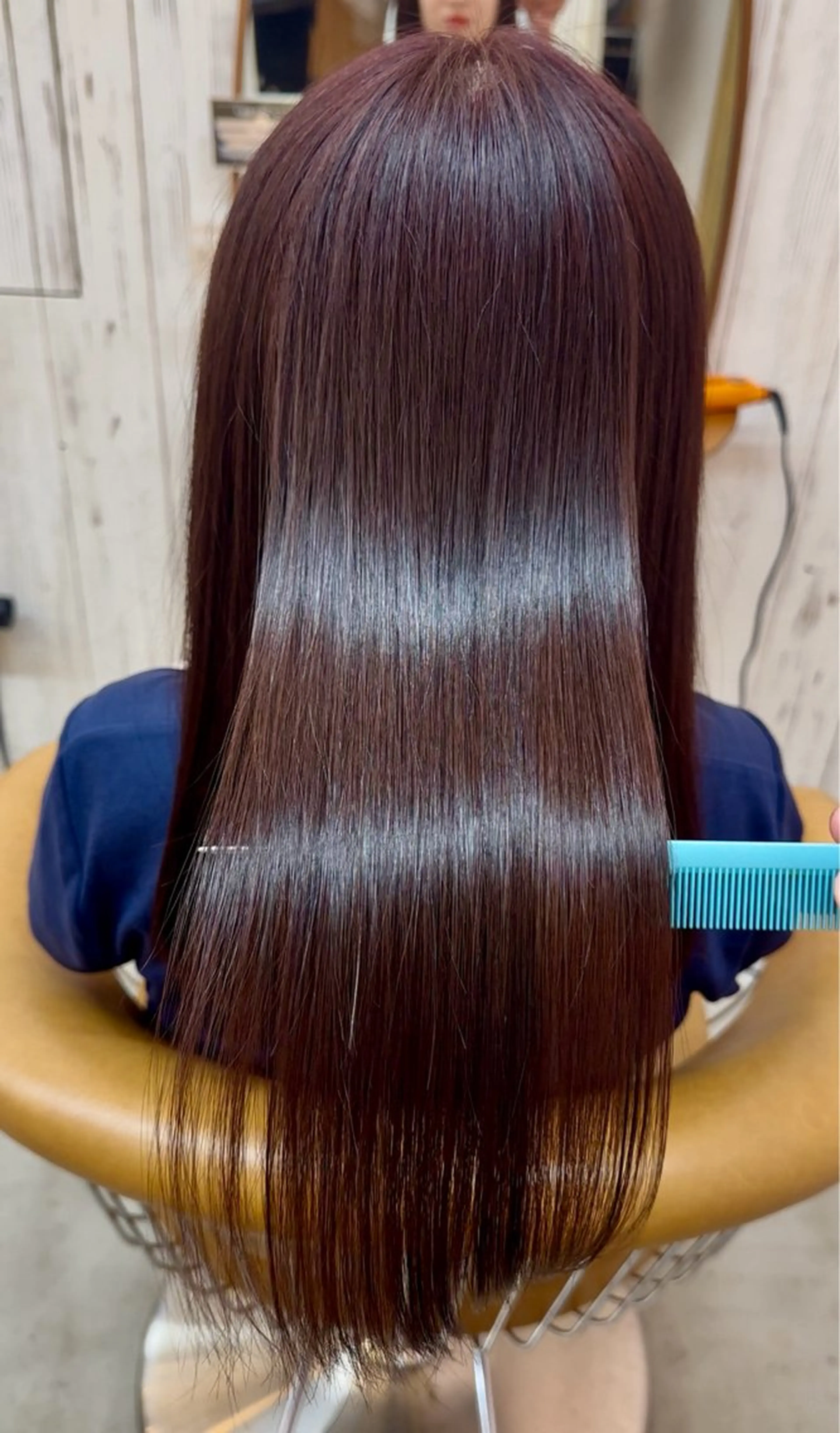 セミロング カット 縮毛矯正 トリートメント 縮毛矯正/髪質改善 /ボブ/ともきのヘアスタイル