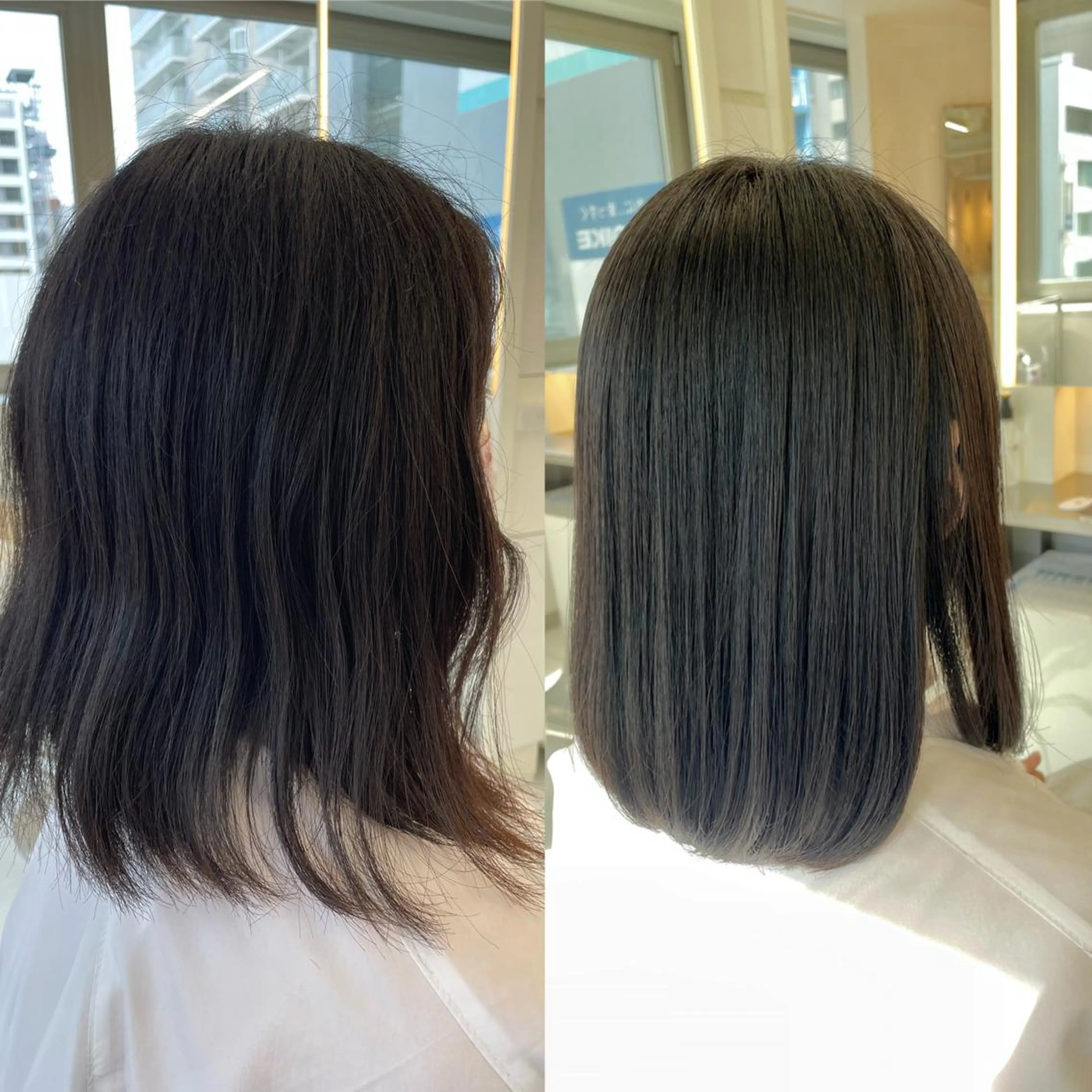 ミディアム 縮毛矯正 💈髪質改善メニュー 佐藤 萌💈のヘアスタイル