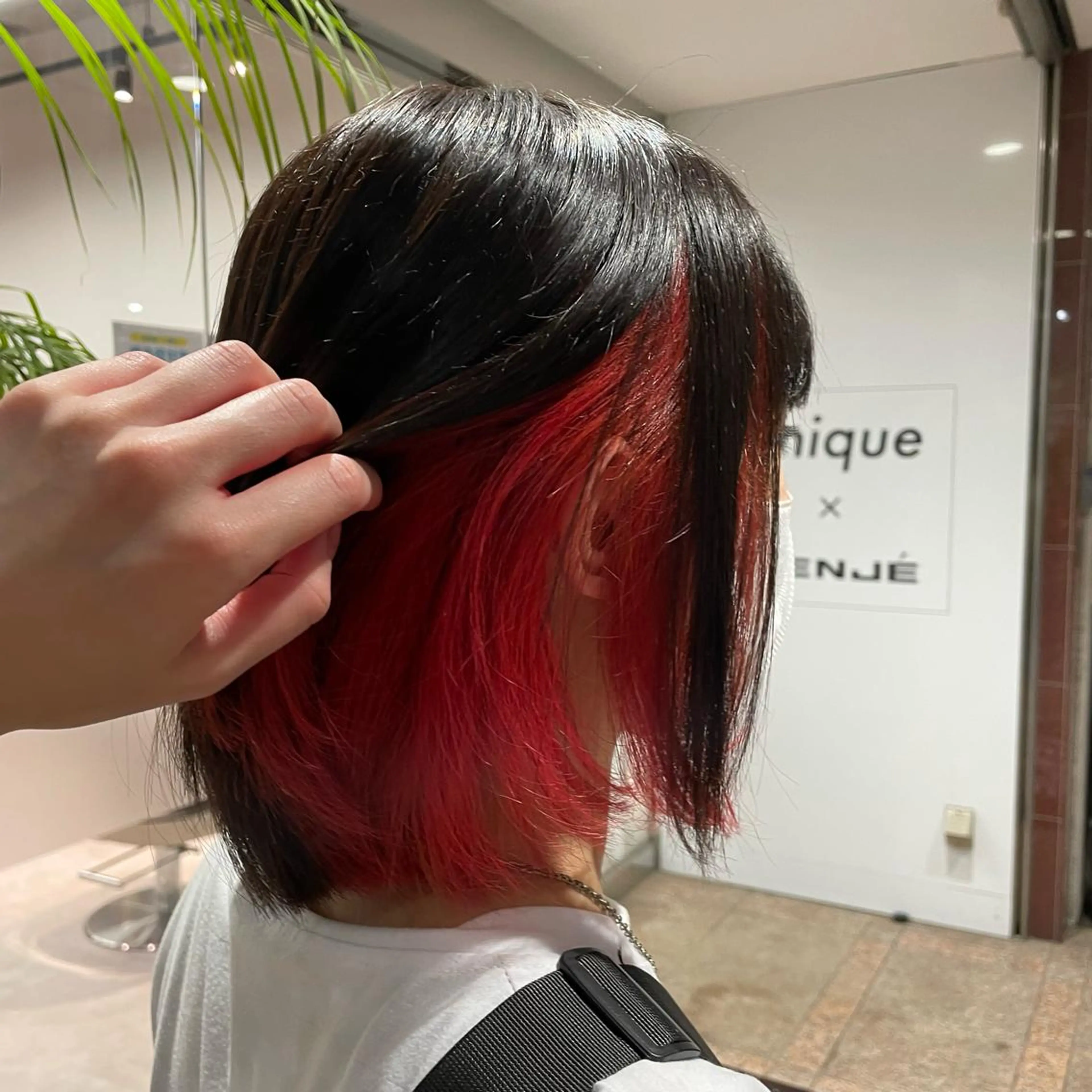 カラー レッドカラー ヘアカラー ピンクカラー🎀/ ミルクティー🍼花音のヘアスタイル