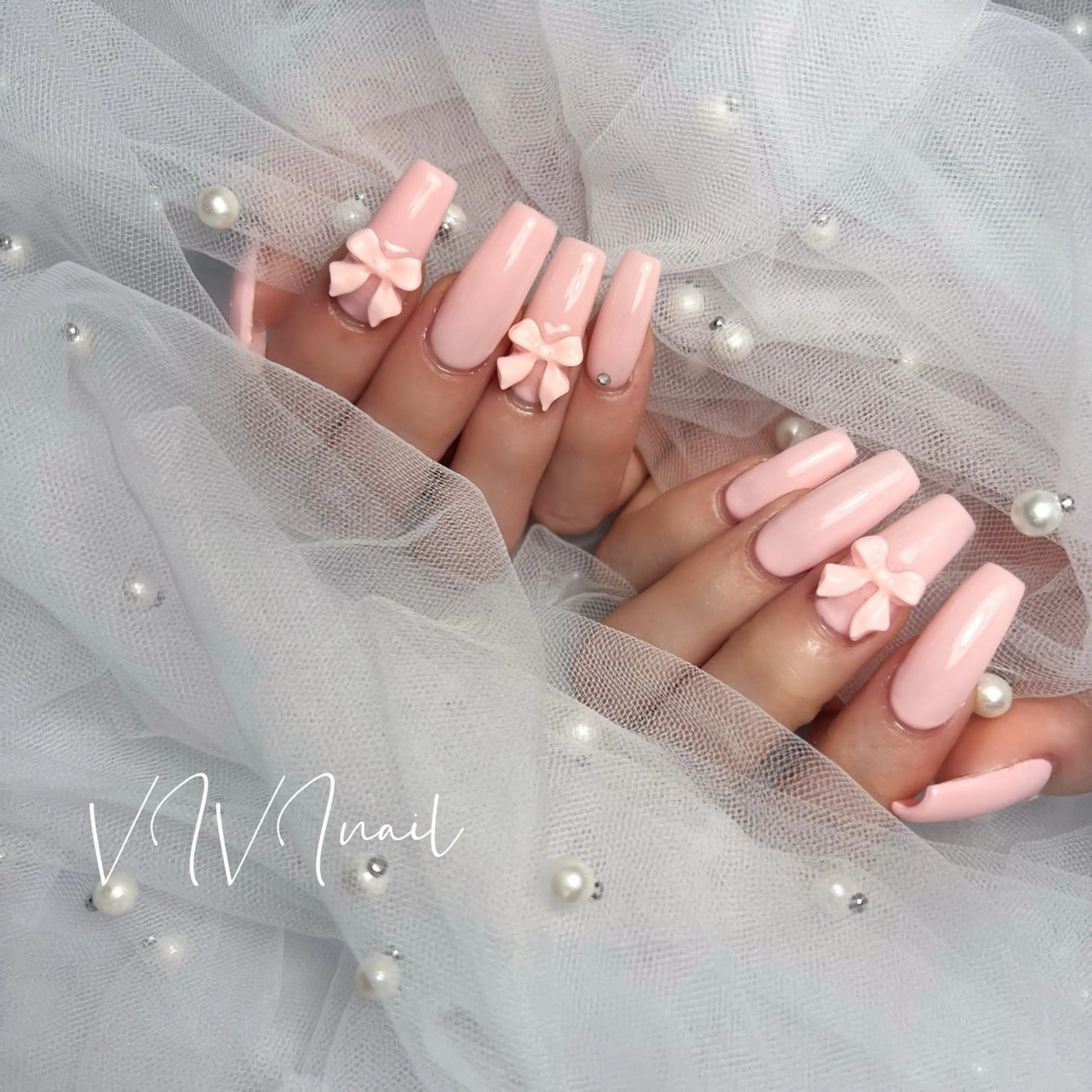 ネイル パステルネイル ピンク 春ネイル ハンドネイル vivi nailのネイルデザイン