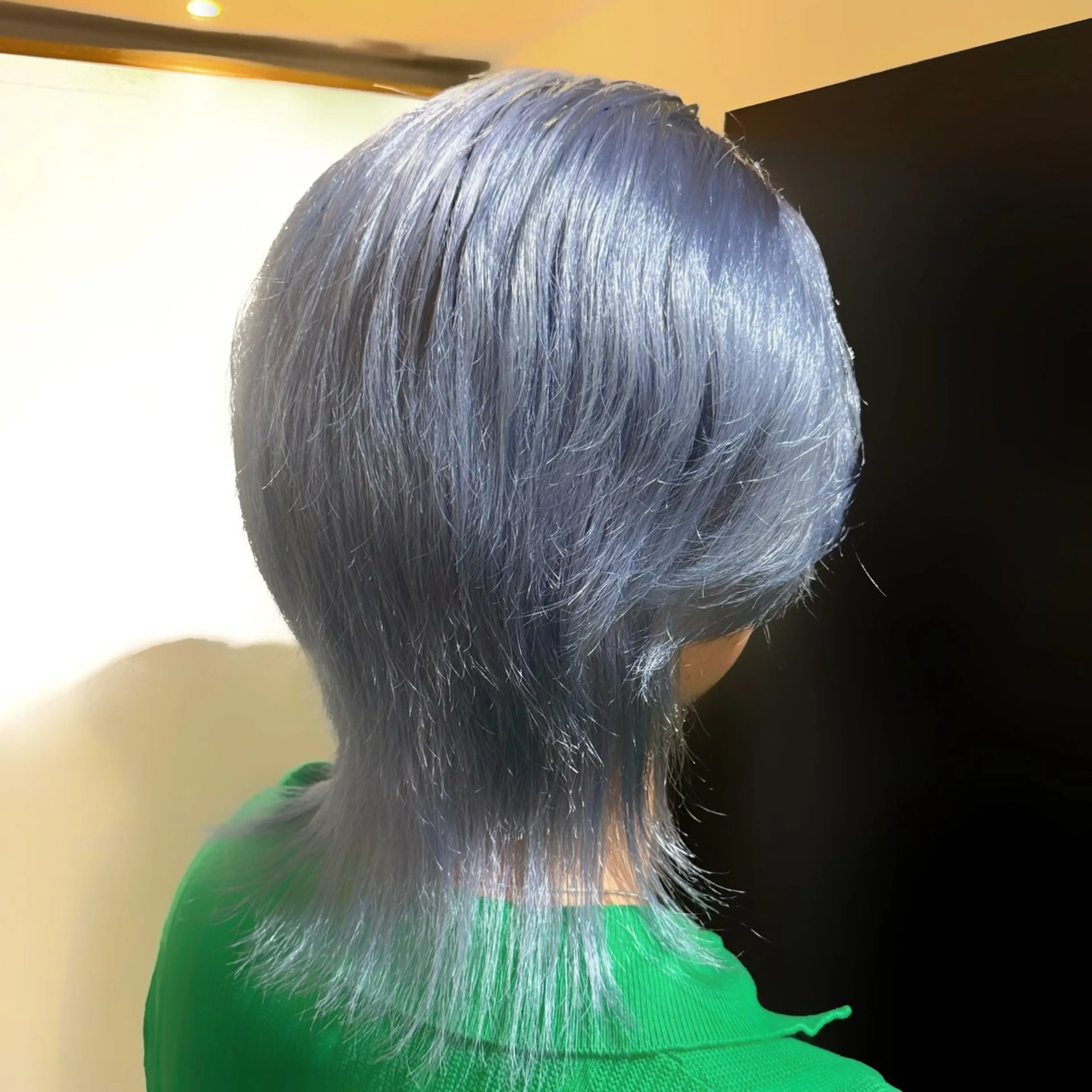 カラー メンズ ブルーカラー 縮毛矯正 ハイトーン/デザイン カラー／悠斗のヘアスタイル