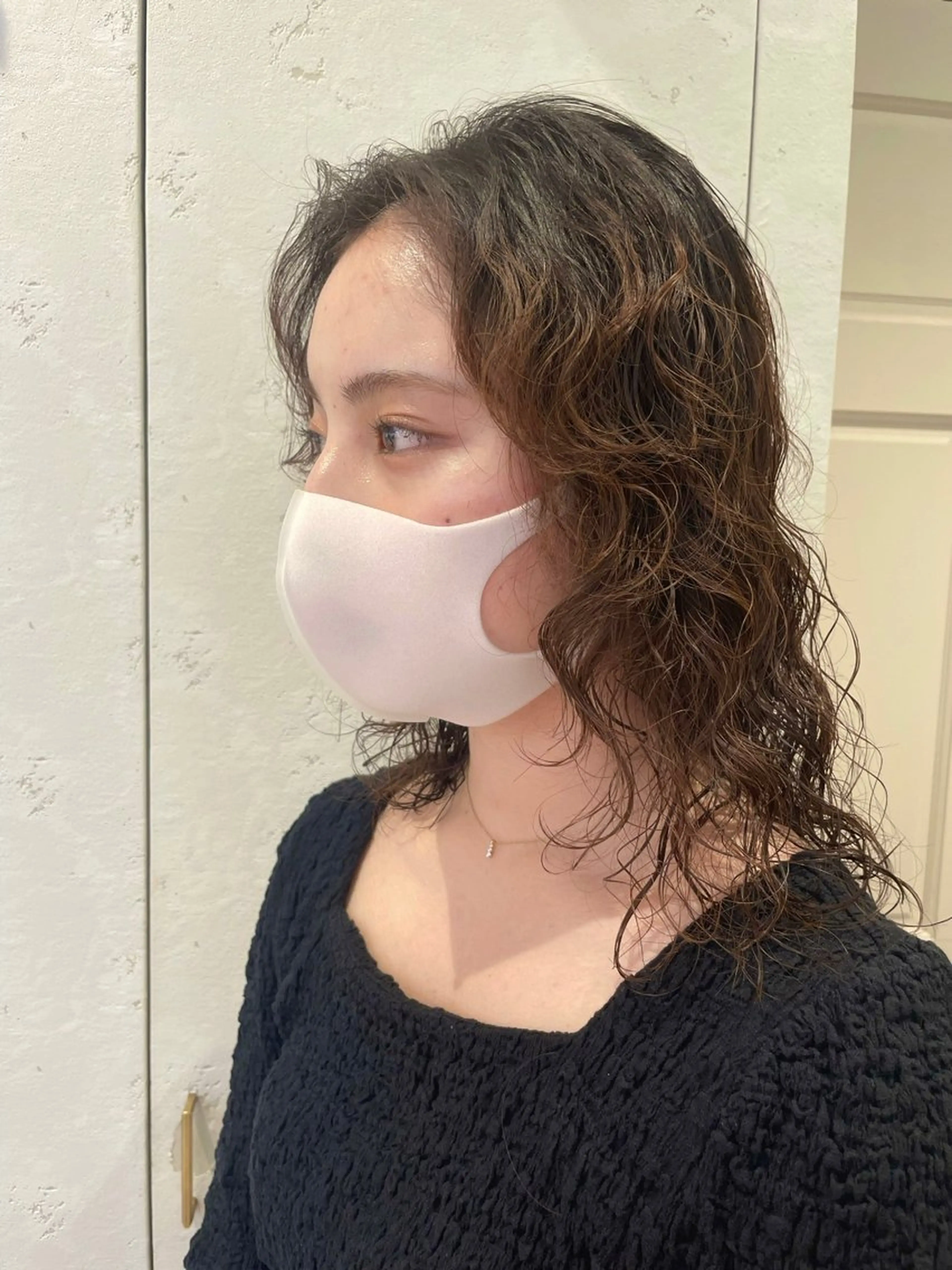 ミディアム パーマ カット ヘアカラー パーマ トリートメント ♥️ブリーチ/ボブ/ レイヤー♥️maiのヘアスタイル