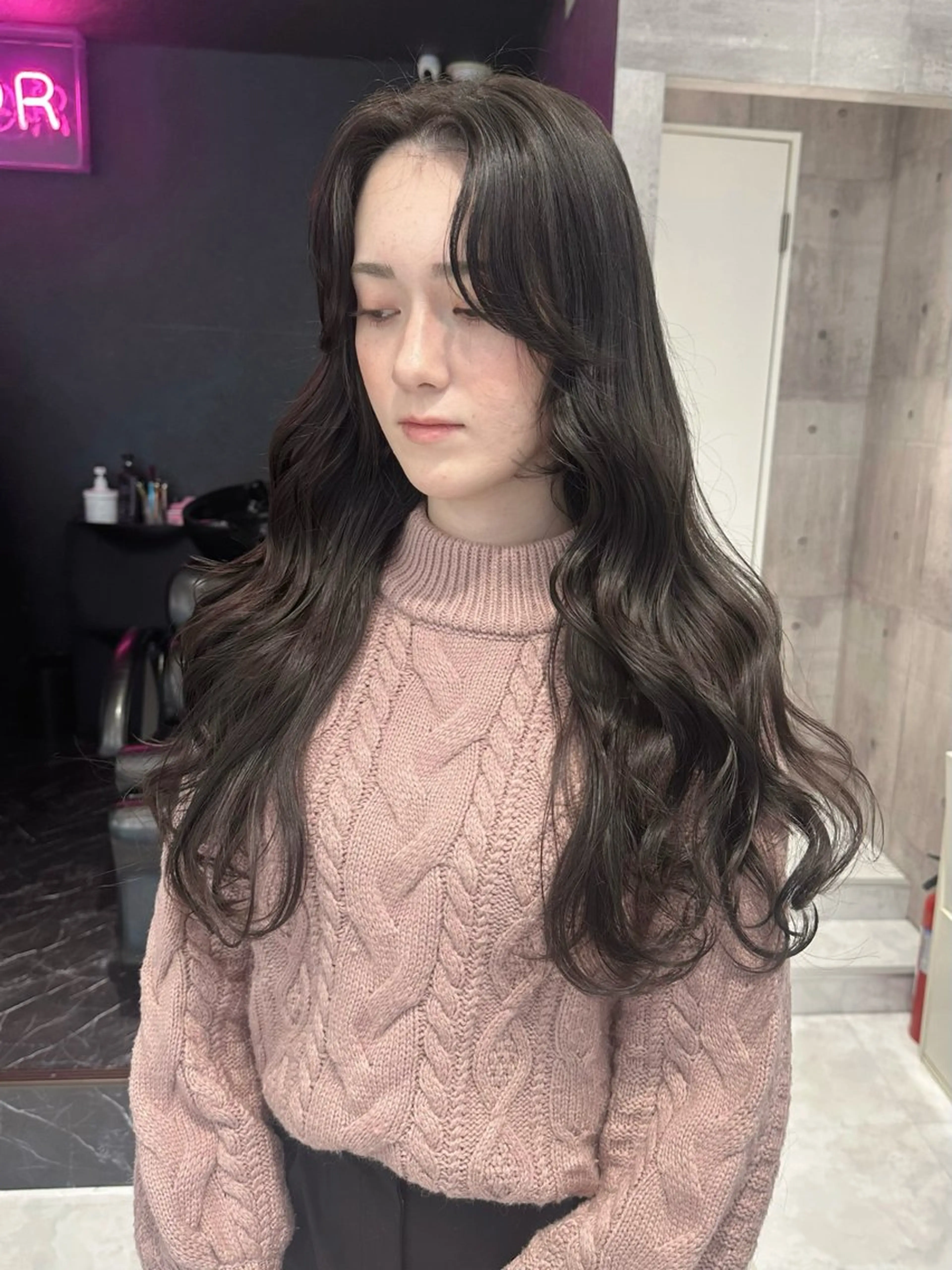 ロング カラー ヘアアレンジ 🎀韓国スタイル YURINA🎀のヘアスタイル