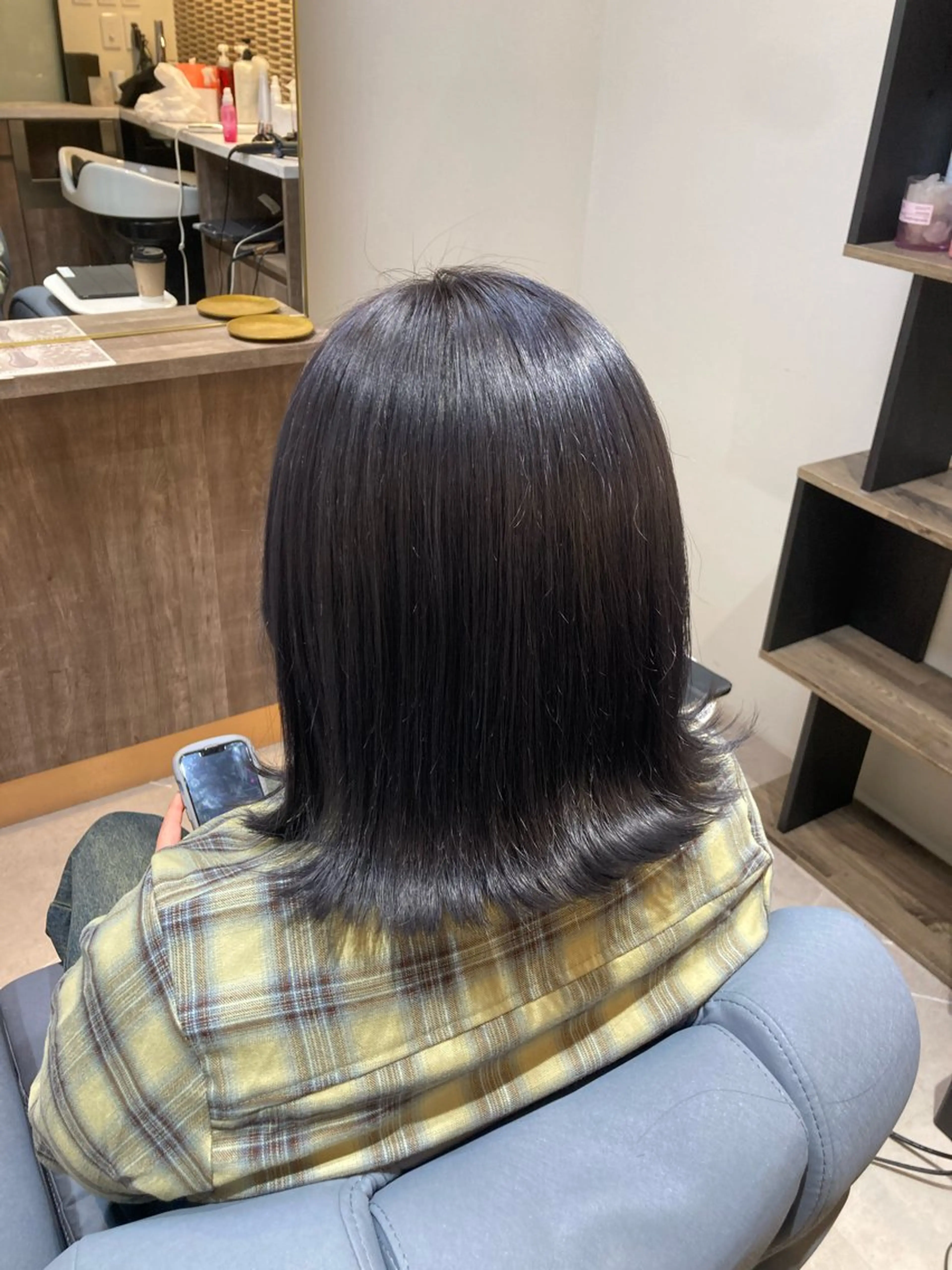 ミディアム トリートメント トリートメント ピンクカラー🎀 米津 美佑のヘアスタイル