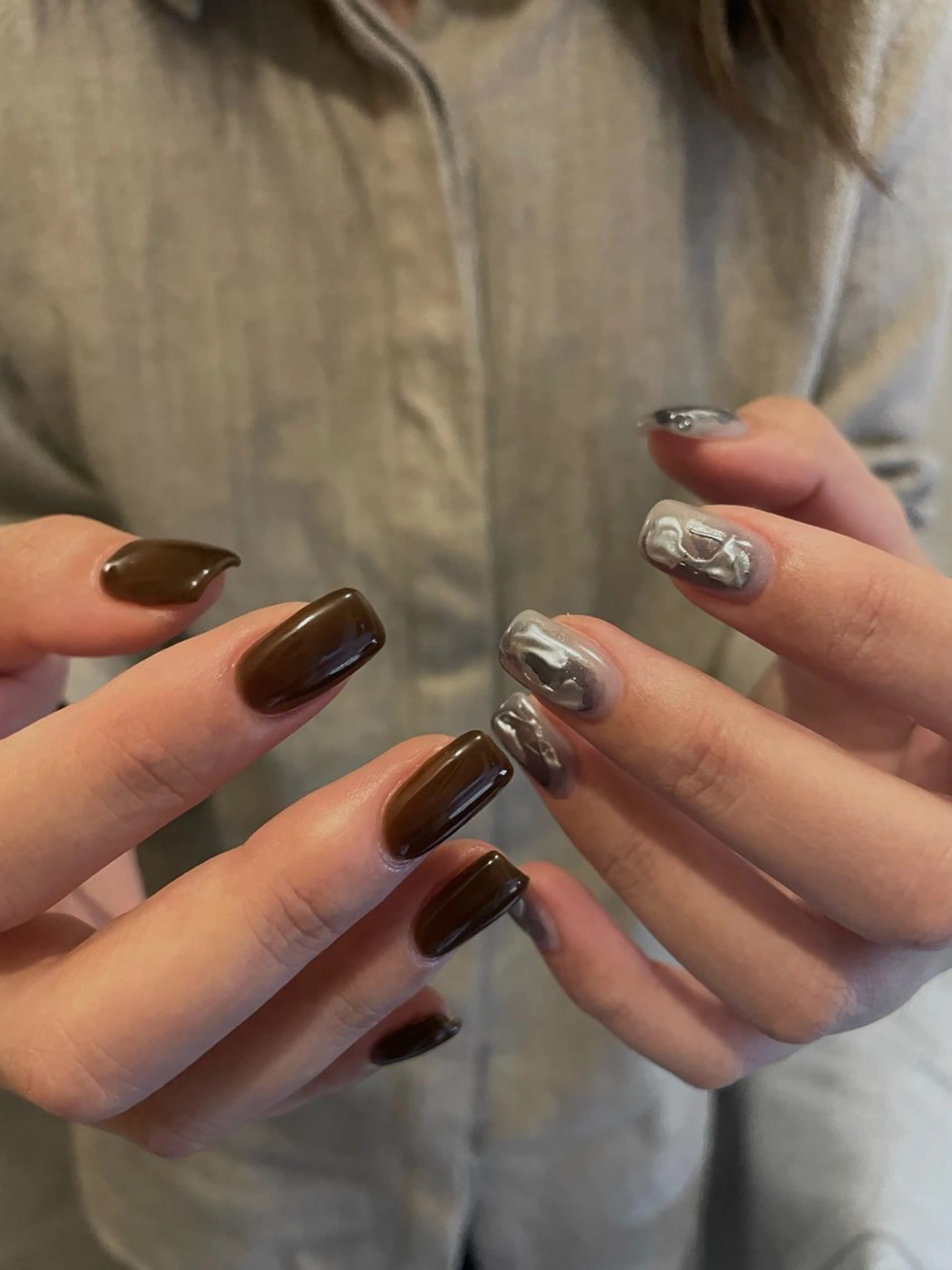 ネイル ワンカラーネイル ハンドネイル roof nailのネイルデザイン