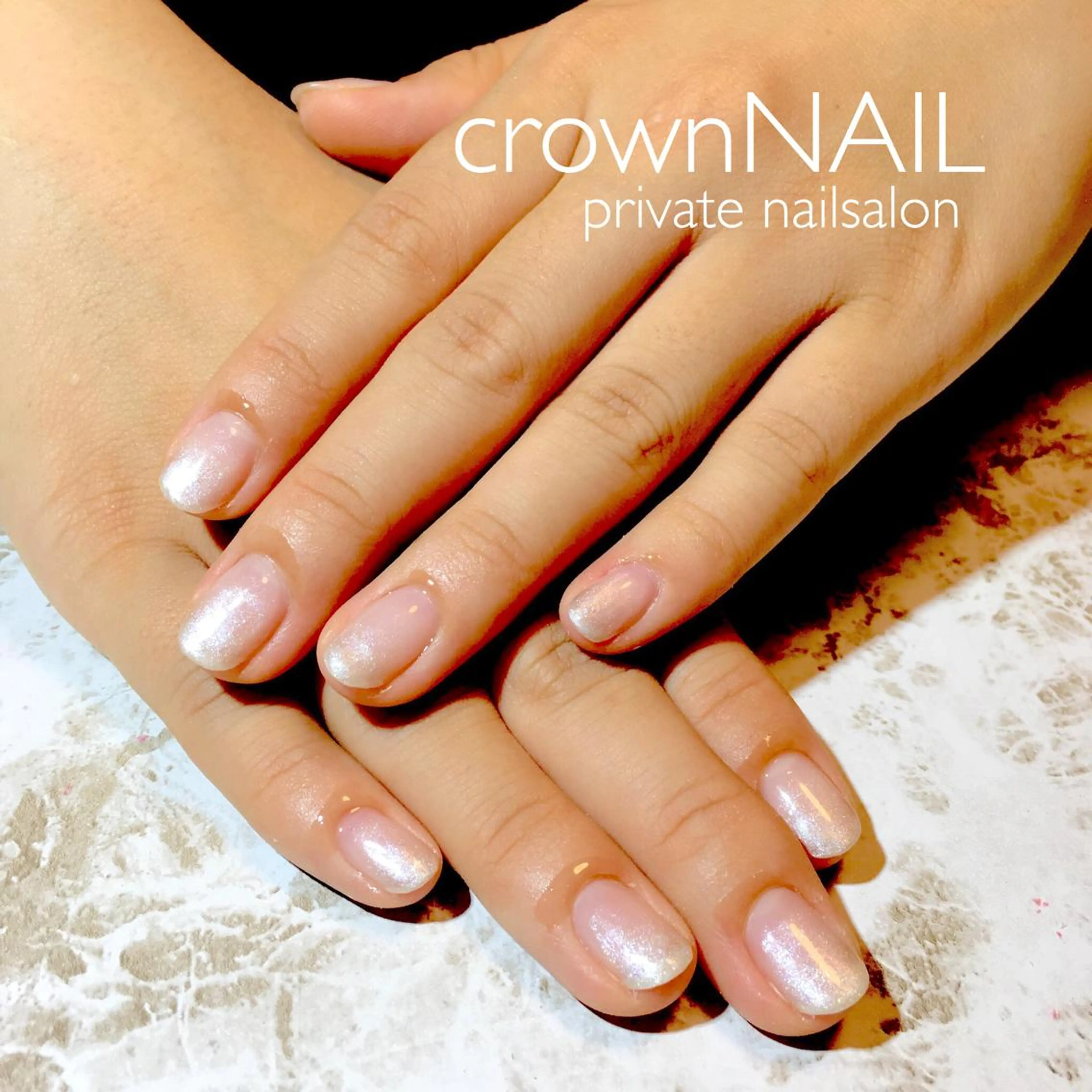 ネイル グラデーション シルバー ensowa✱laf NAILのネイルデザイン
