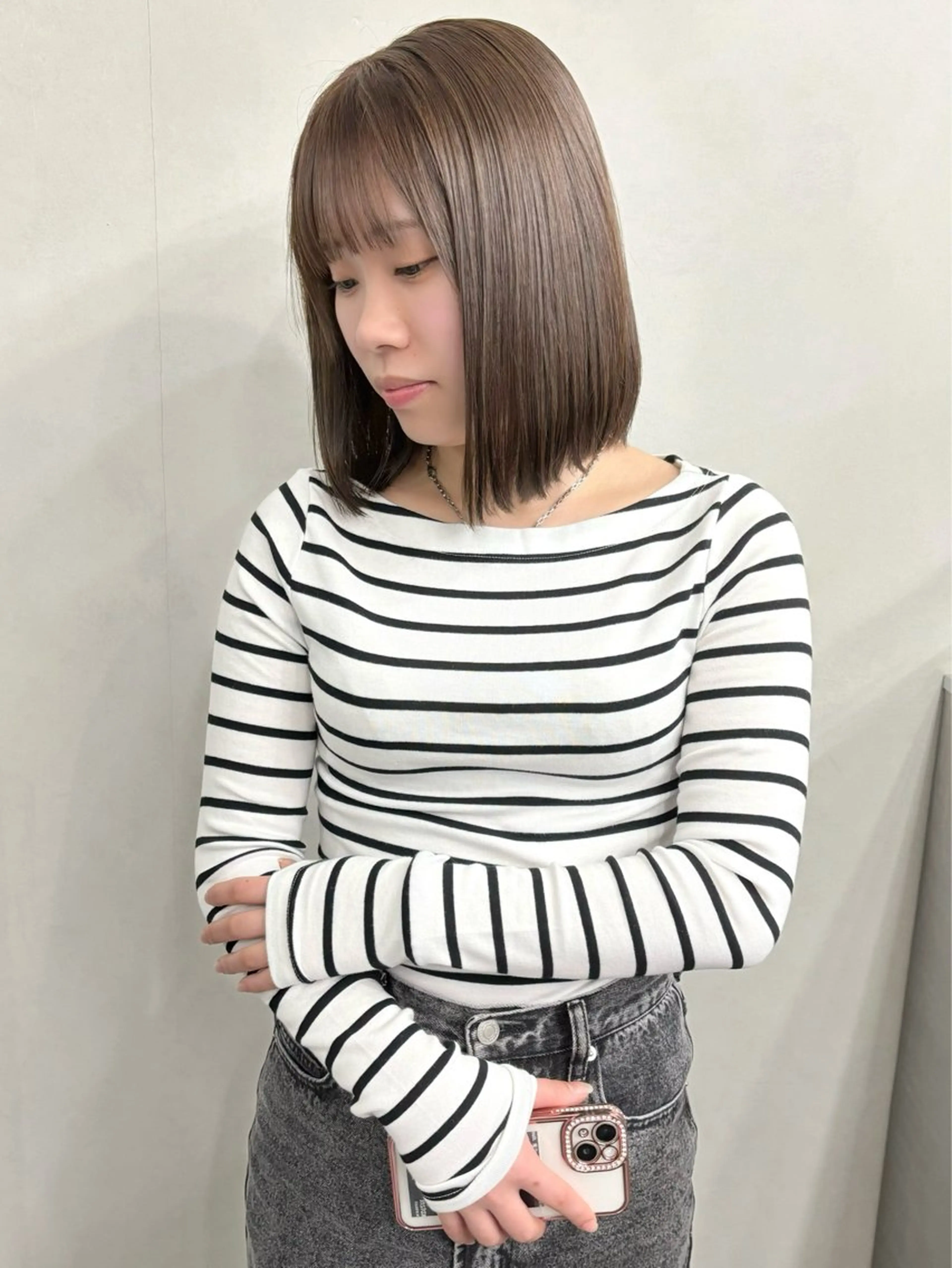 ショート ボブ 顔周りカット 苗代萌/ぷるツヤ髪 🫧／レイヤーカットのヘアスタイル