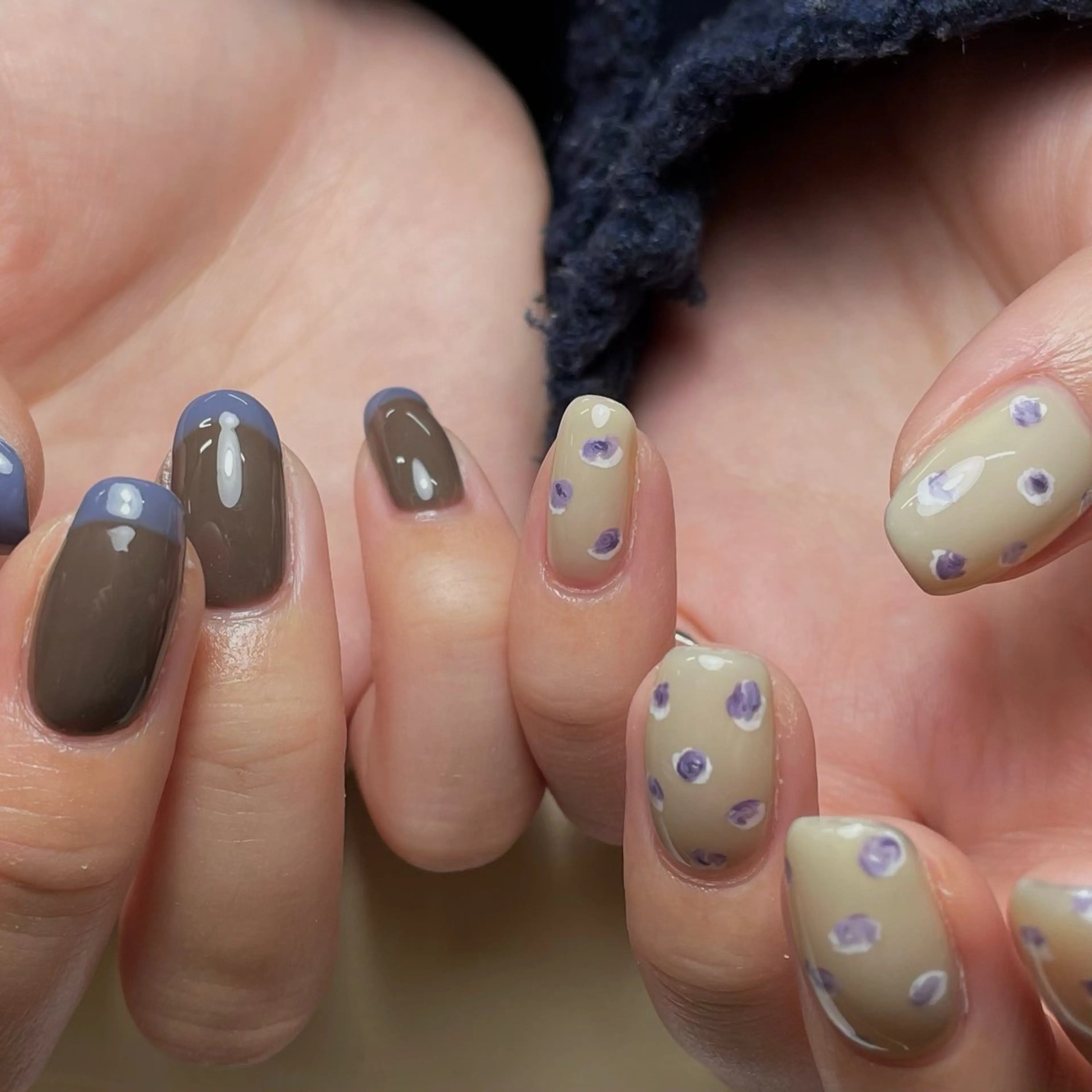 ネイル チークネイル ガーリー グラデーション 韓国ネイル ラメ(グリッター) ハンドネイル 成塚 雅香のネイルデザイン