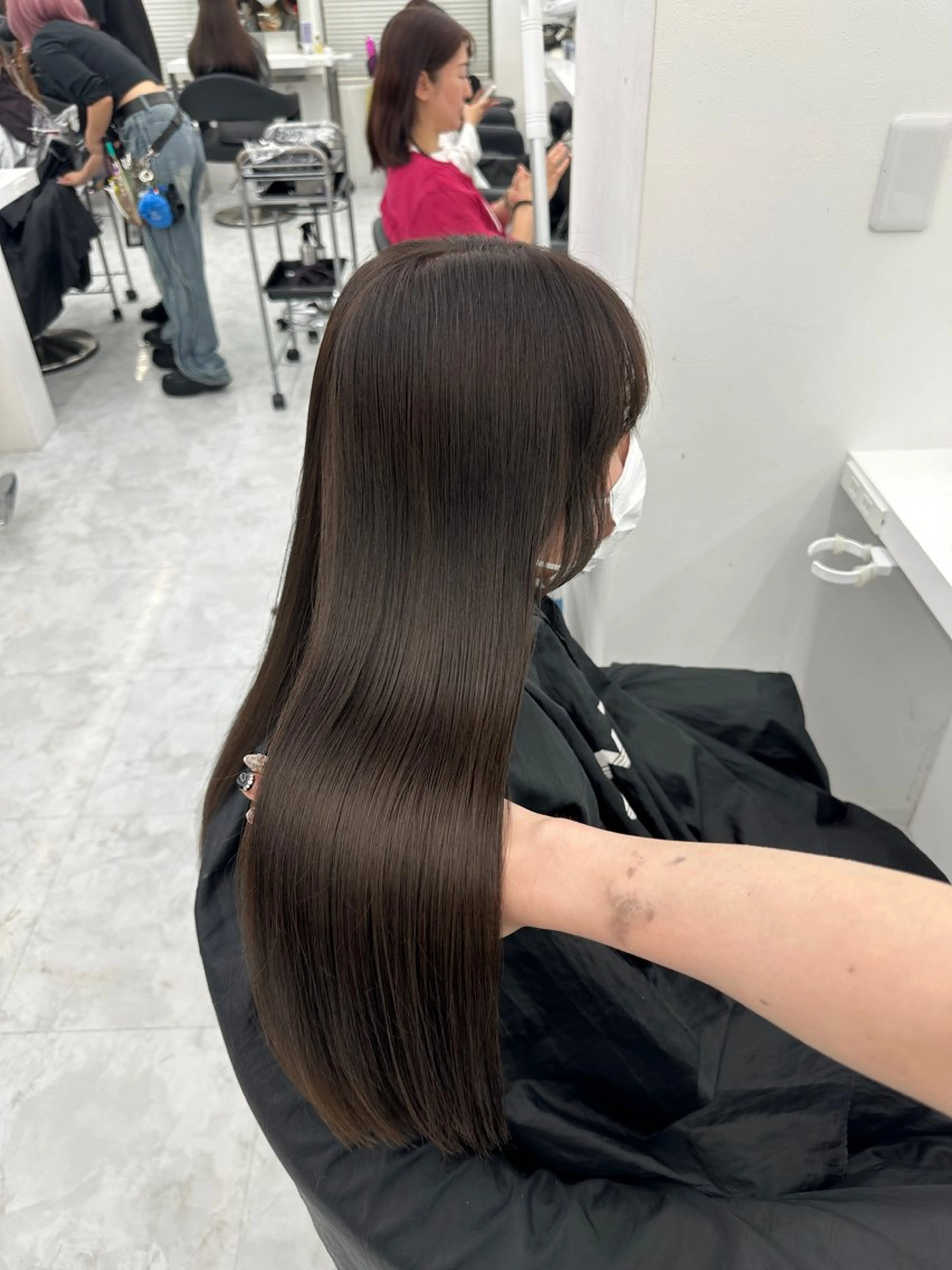 ロング カラー パーマ ヘアアレンジ メンズ キッズ ♥️韓国ヘア レイヤー♥️ゆりのヘアスタイル