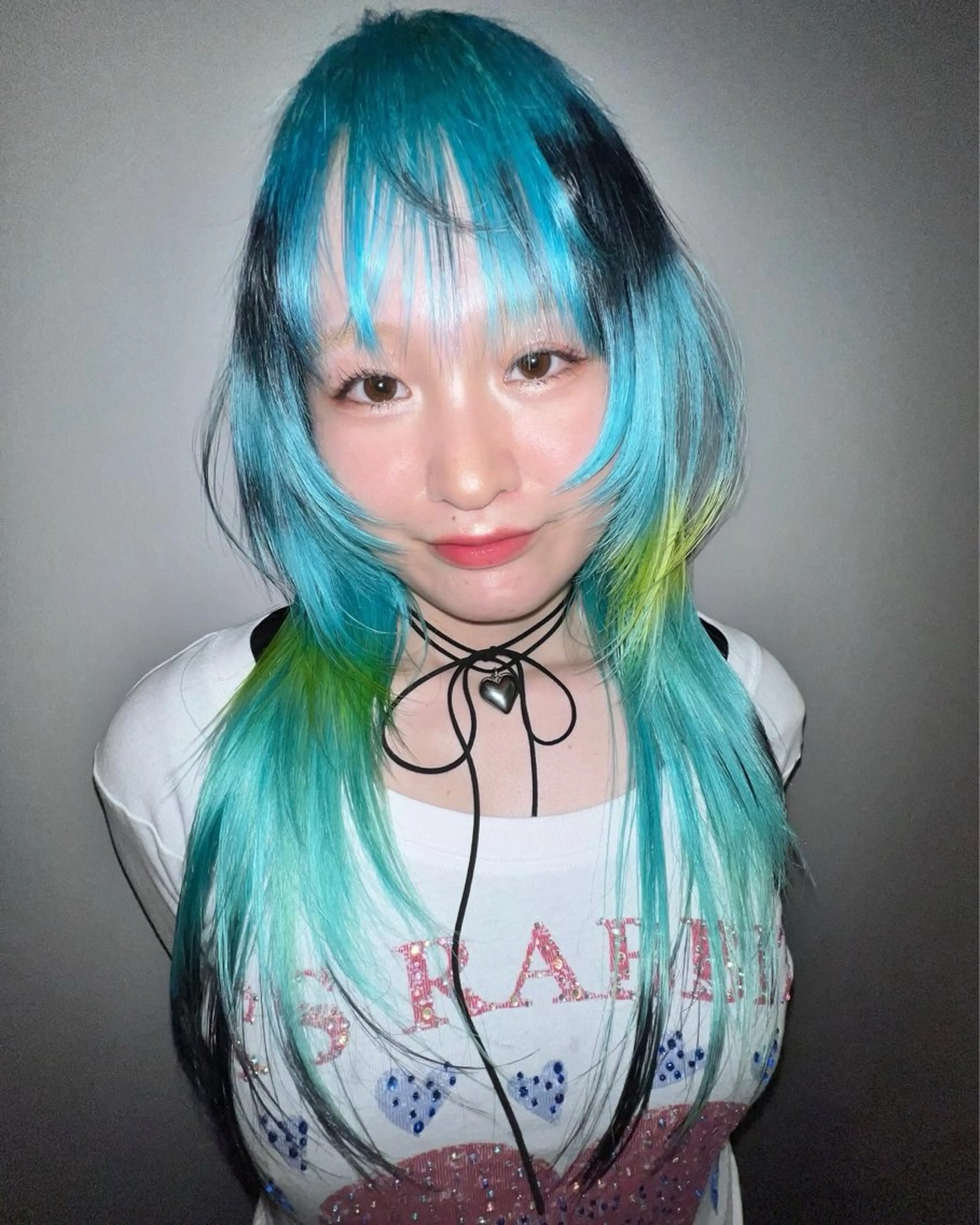 ロング カラー カット ヘアカラー haco＋所属・圧倒的デザイン力 店長🎨RENAのヘアスタイル