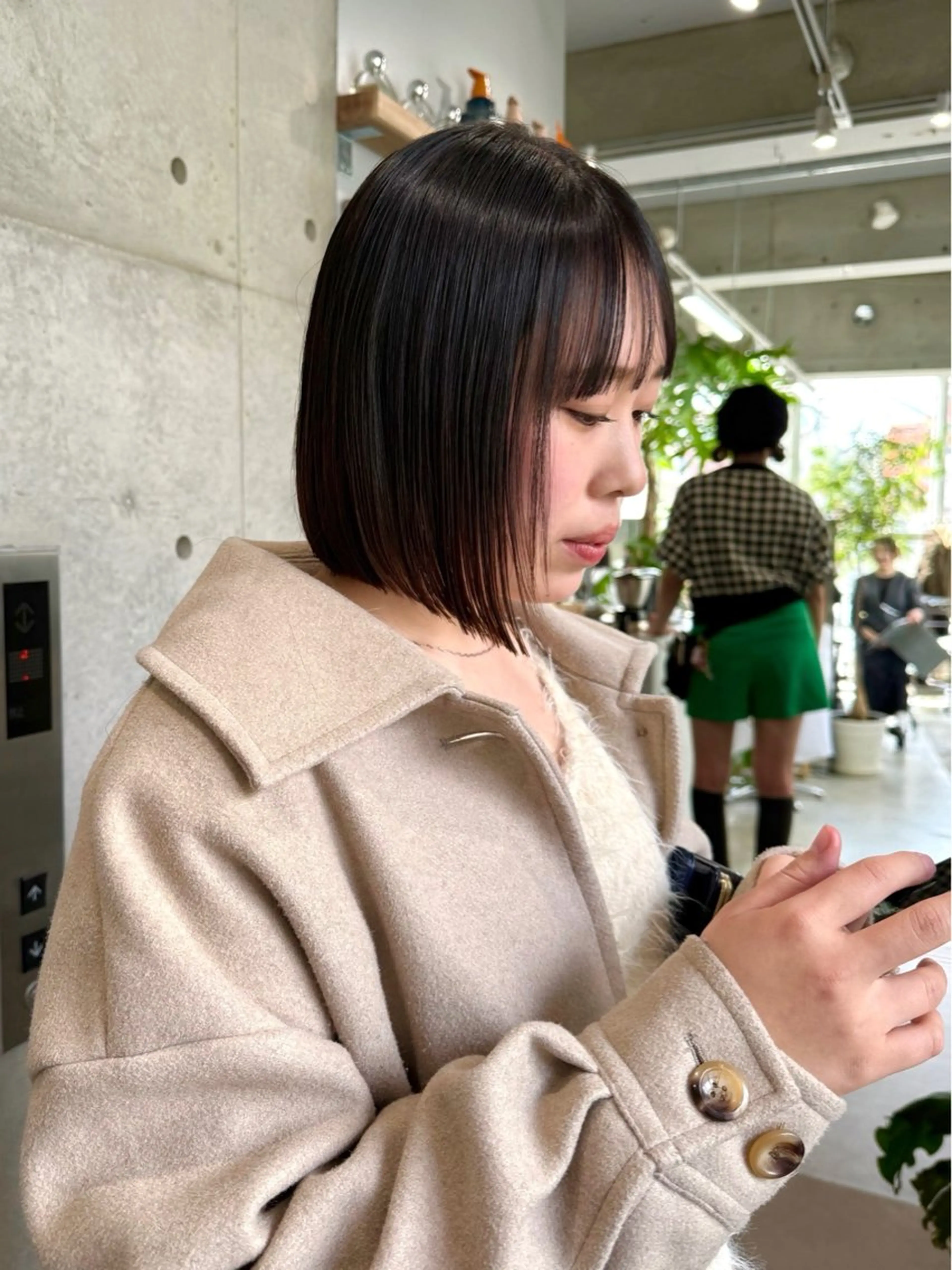 ミディアム ボブ U-fuショート 伊藤拓海のヘアスタイル