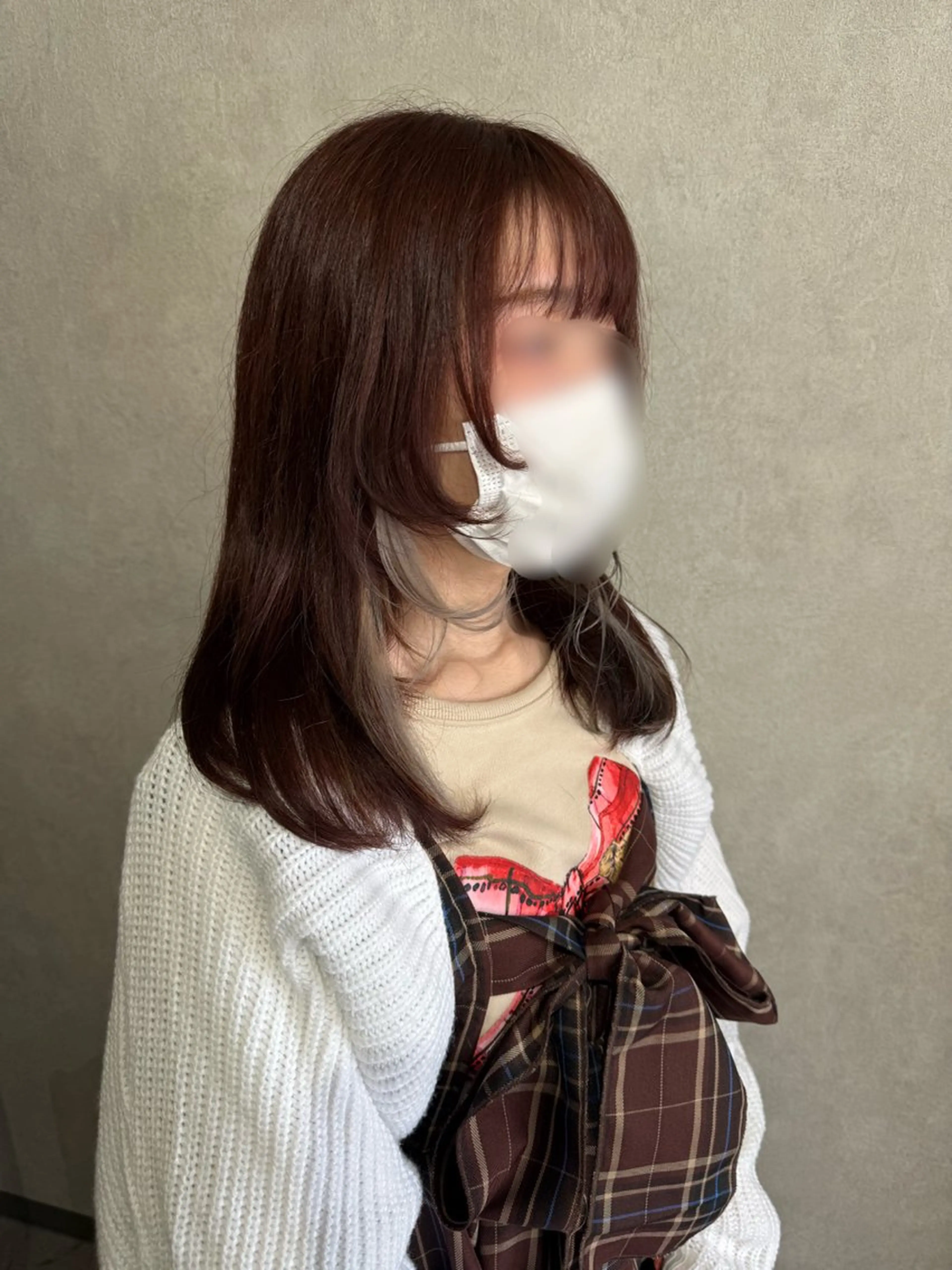 セミロング カット ヘアカラー Bish Yanaのヘアスタイル