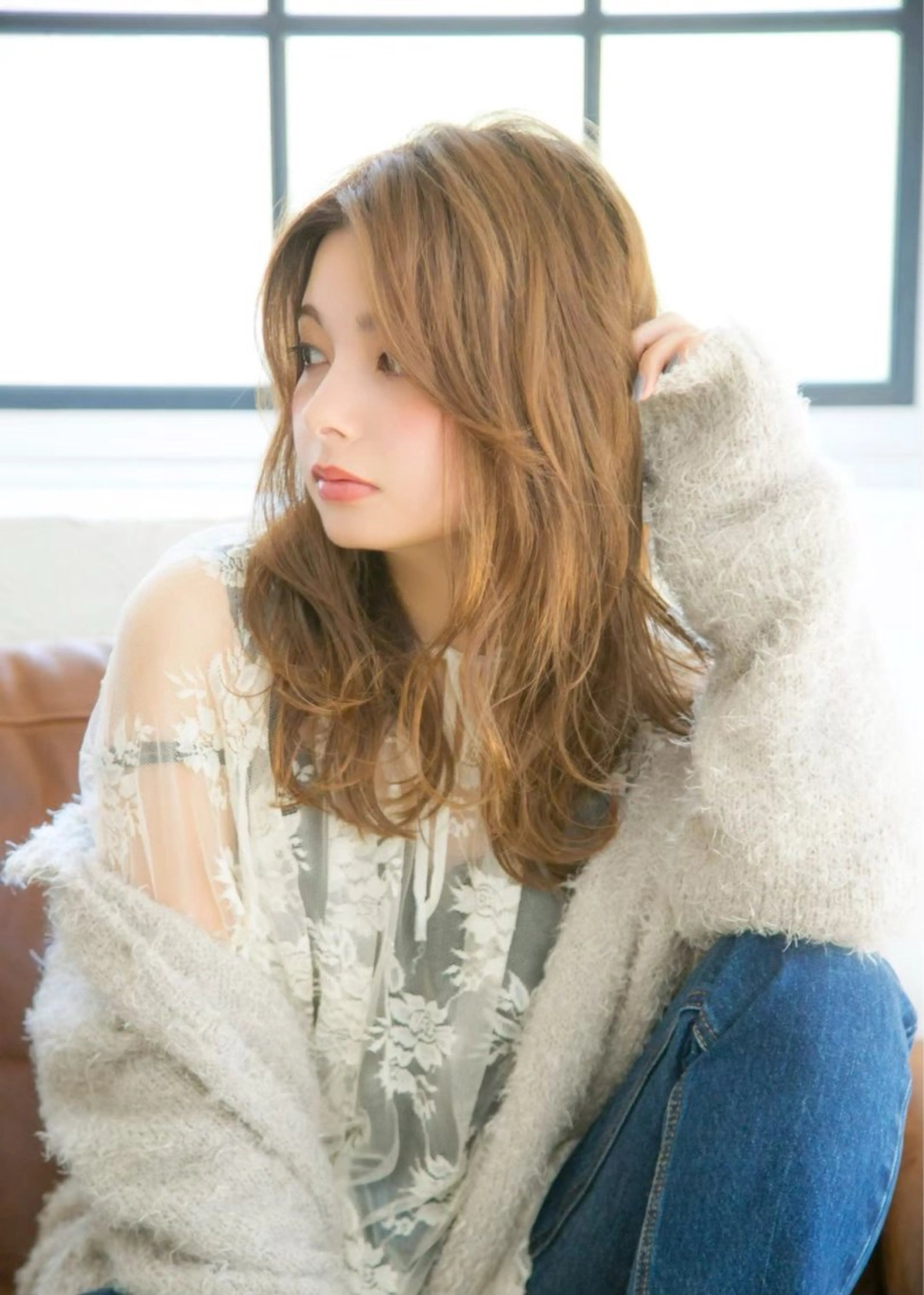 ロング カラー カット ヘアカラー トリートメント 垢抜けトレンド レイヤー🩵廣戸楓のヘアスタイル