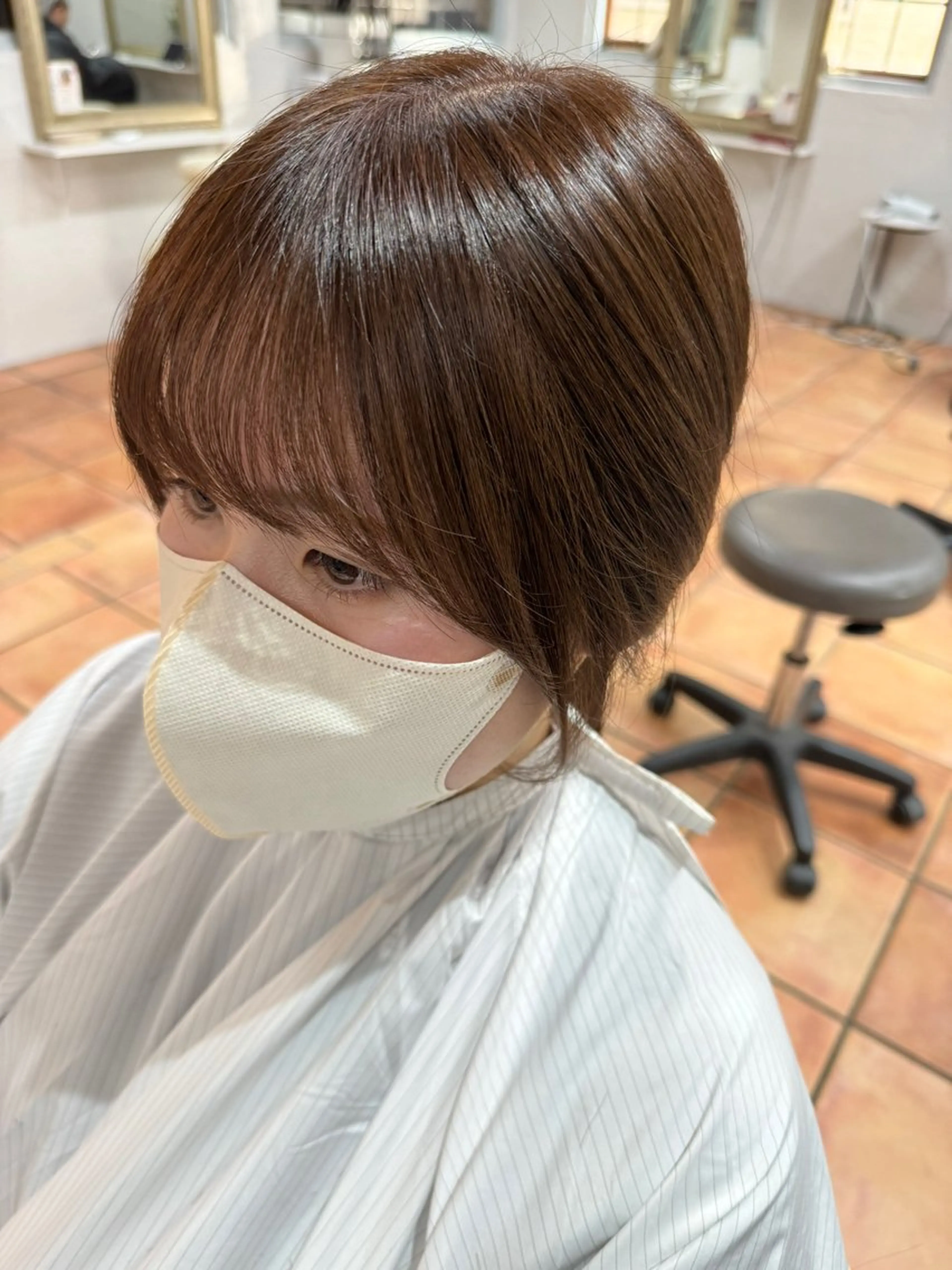 セミロング 髪質改善美容室bokuno3号店所属・前髪生えぐせ直し♡ お顔周りカット☆スガのヘアスタイル