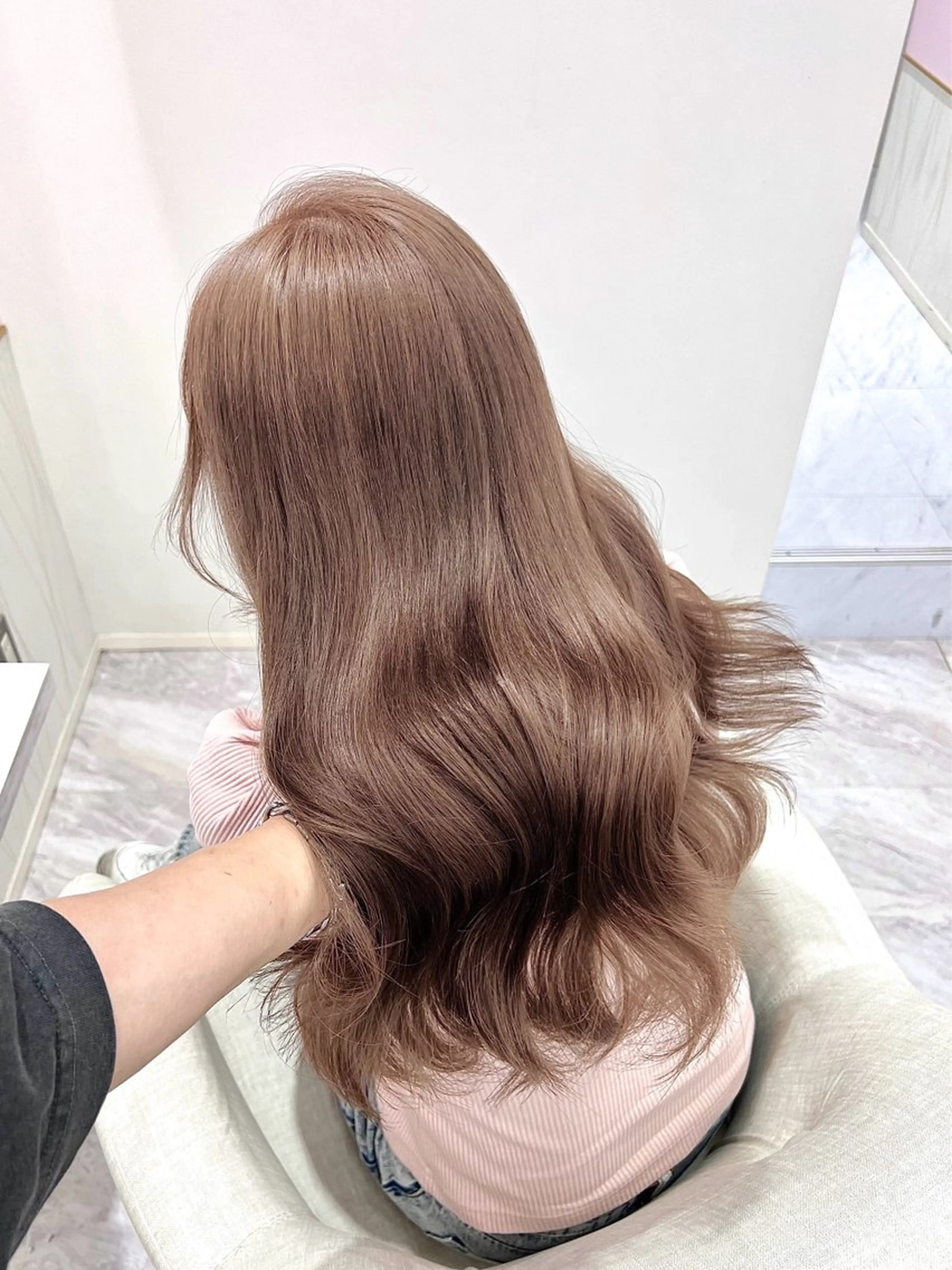 ロング カット ヘアカラー トリートメント 韓国/縮毛矯正/ カンタのヘアスタイル