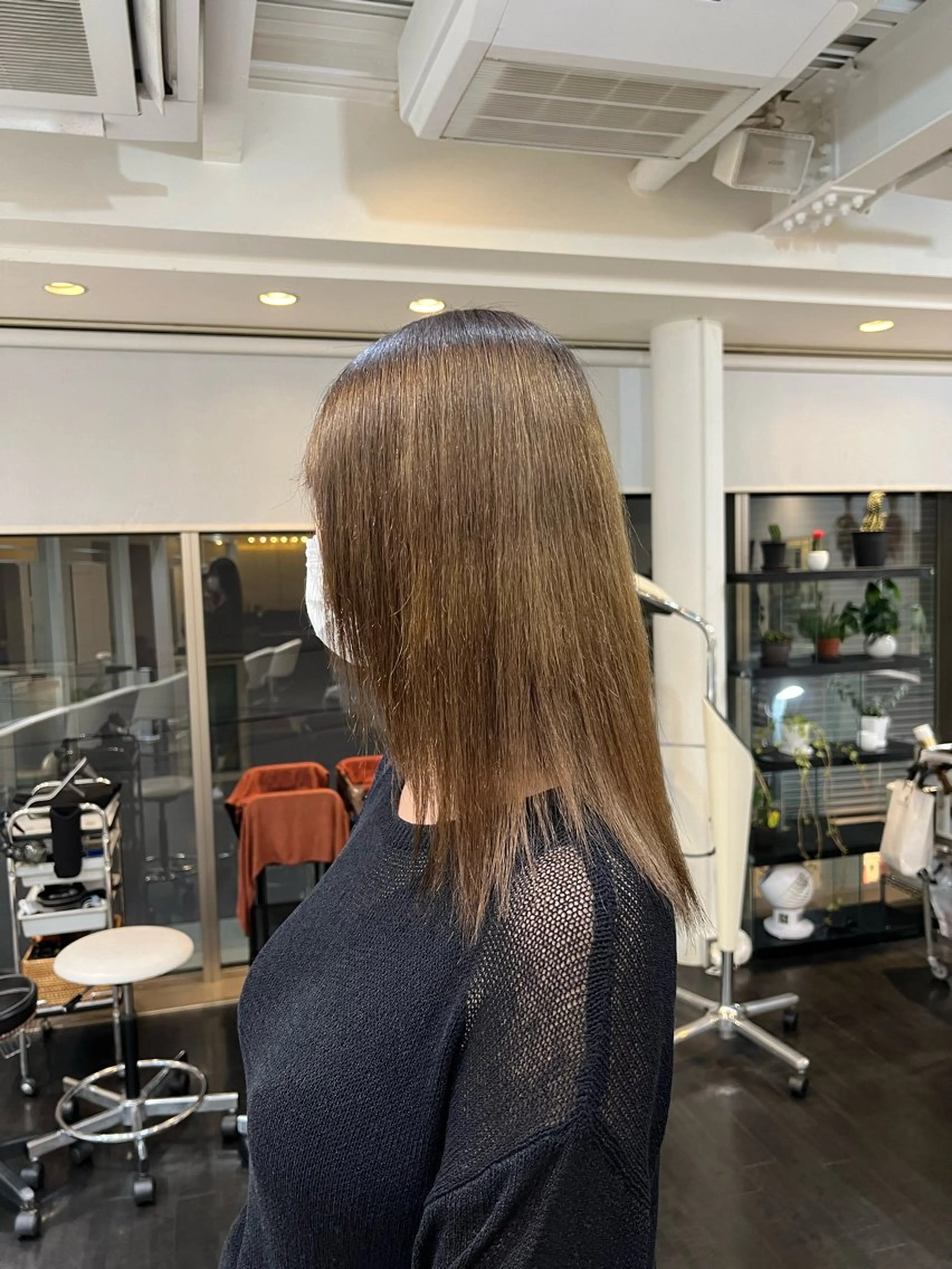 ミディアム パーマ 髪質改善 縮毛矯正 カット 縮毛矯正 トリートメント 【髪質改善/縮毛矯正 /カラー】ホサカのヘアスタイル