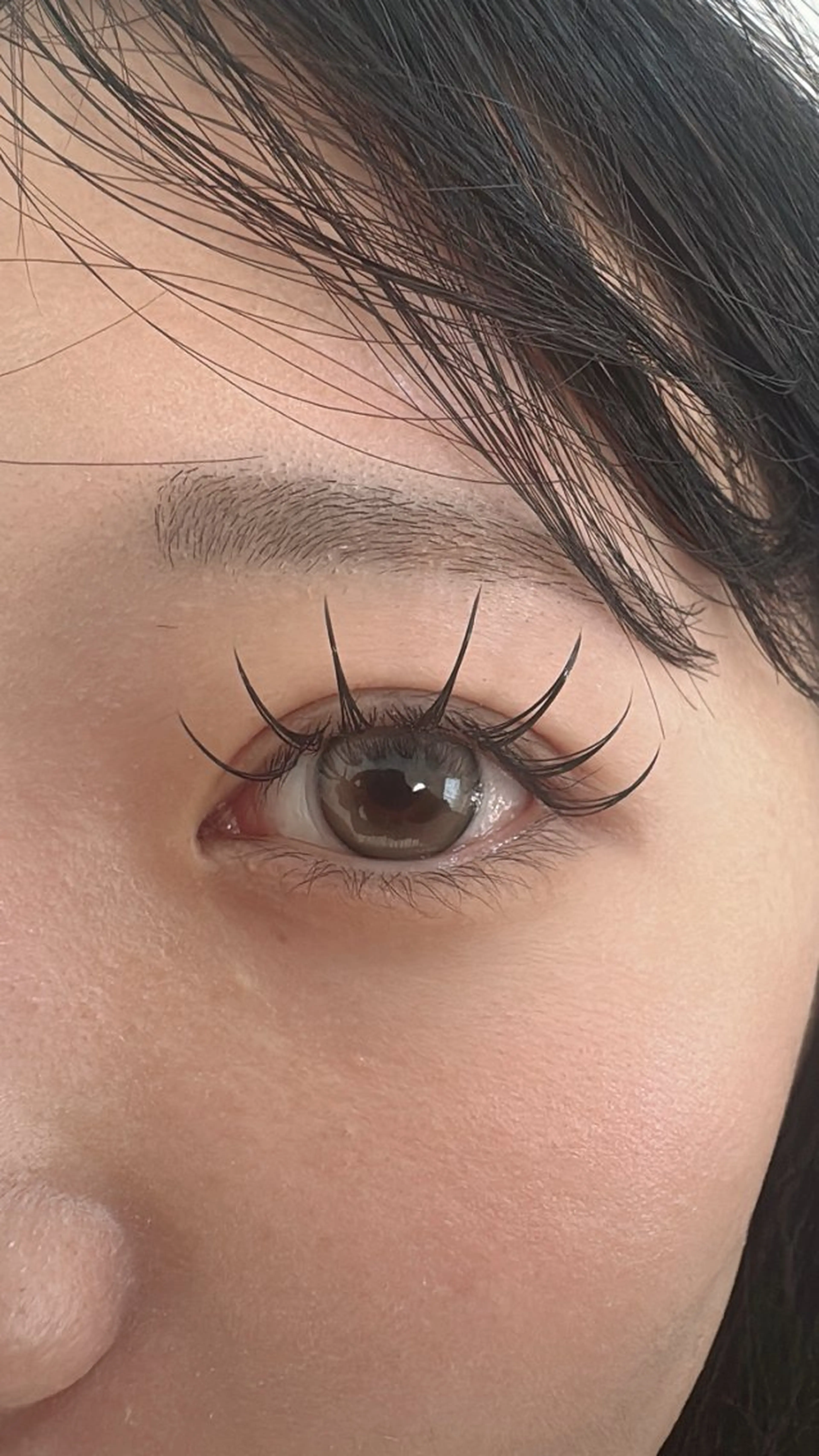 マツエク・マツパ 束感まつ毛 フラットラッシュ Lカール マツエク パリジェンヌ マツエク専門店　玲子のマツエク・マツパデザイン