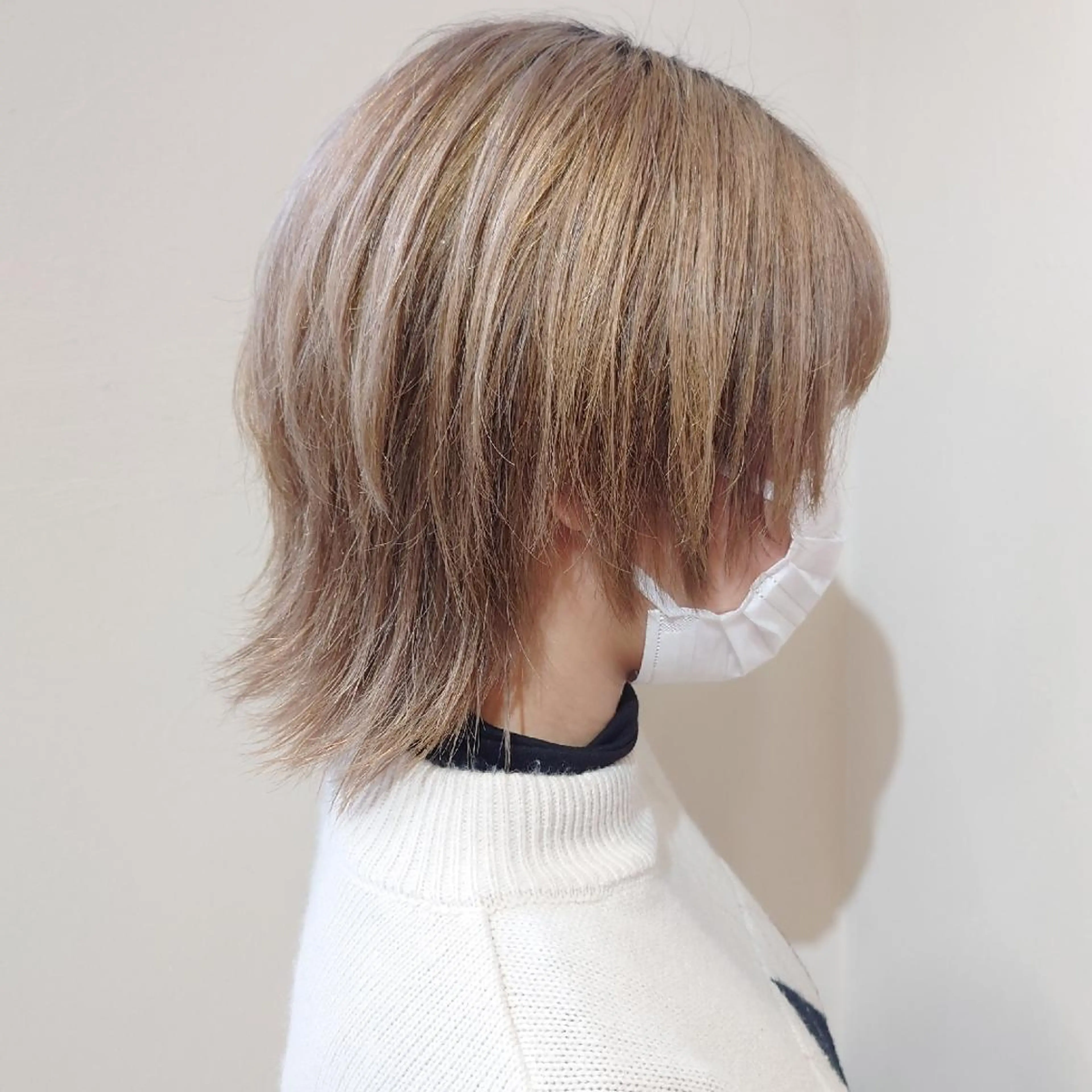 ミディアム カラー iss所属・メンズ/パーマ特化 /波巻き/林洋平のヘアスタイル