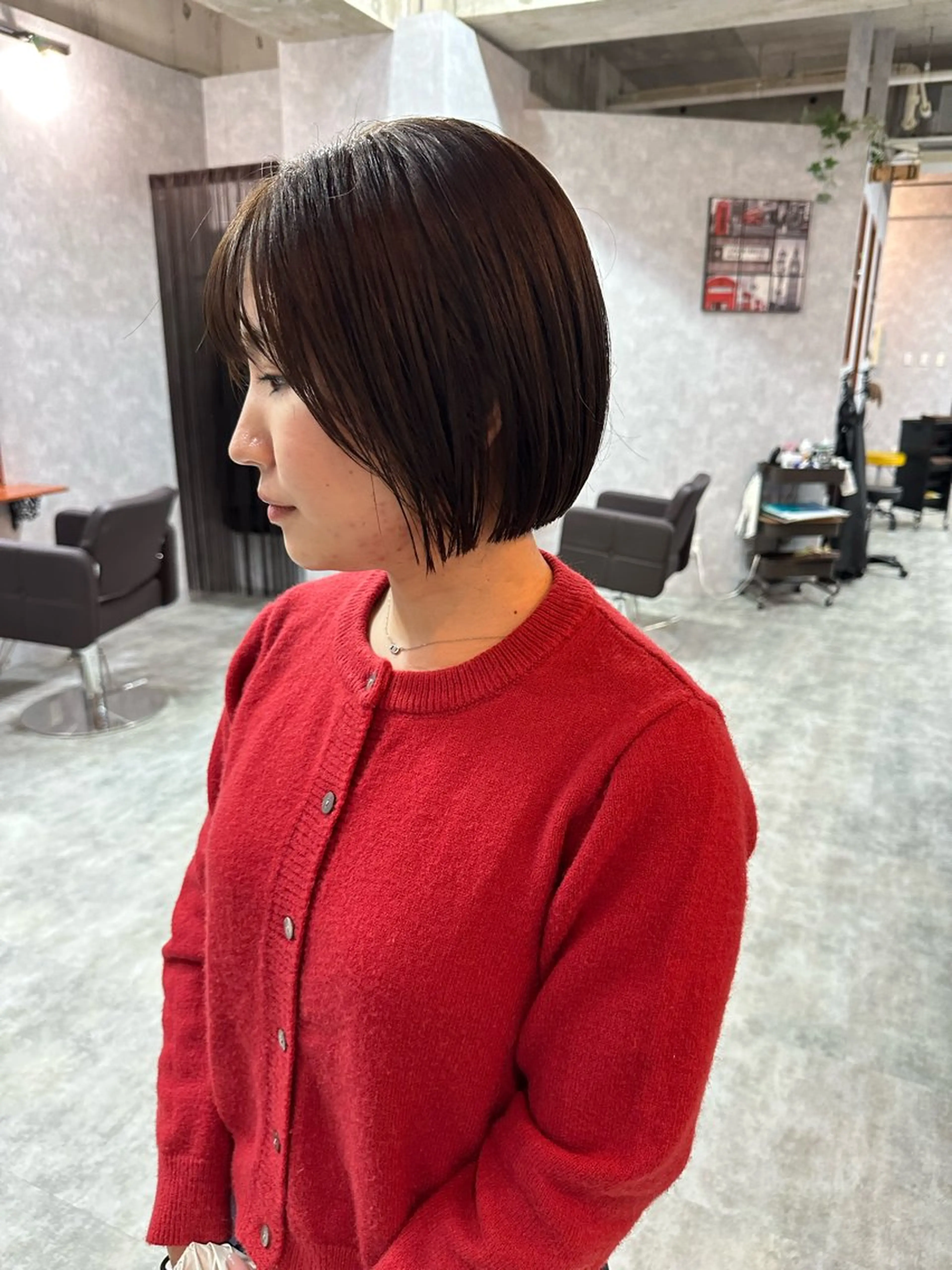 ショート 切りっぱなしボブ ショートボブ ハンサムショート 丸みショート ボブ カット 縮毛矯正 トリートメント C’LD hair  produce /シールドヘア所属・モテ髪/ボブ/ショー ト/アダチフウトのヘアスタイル