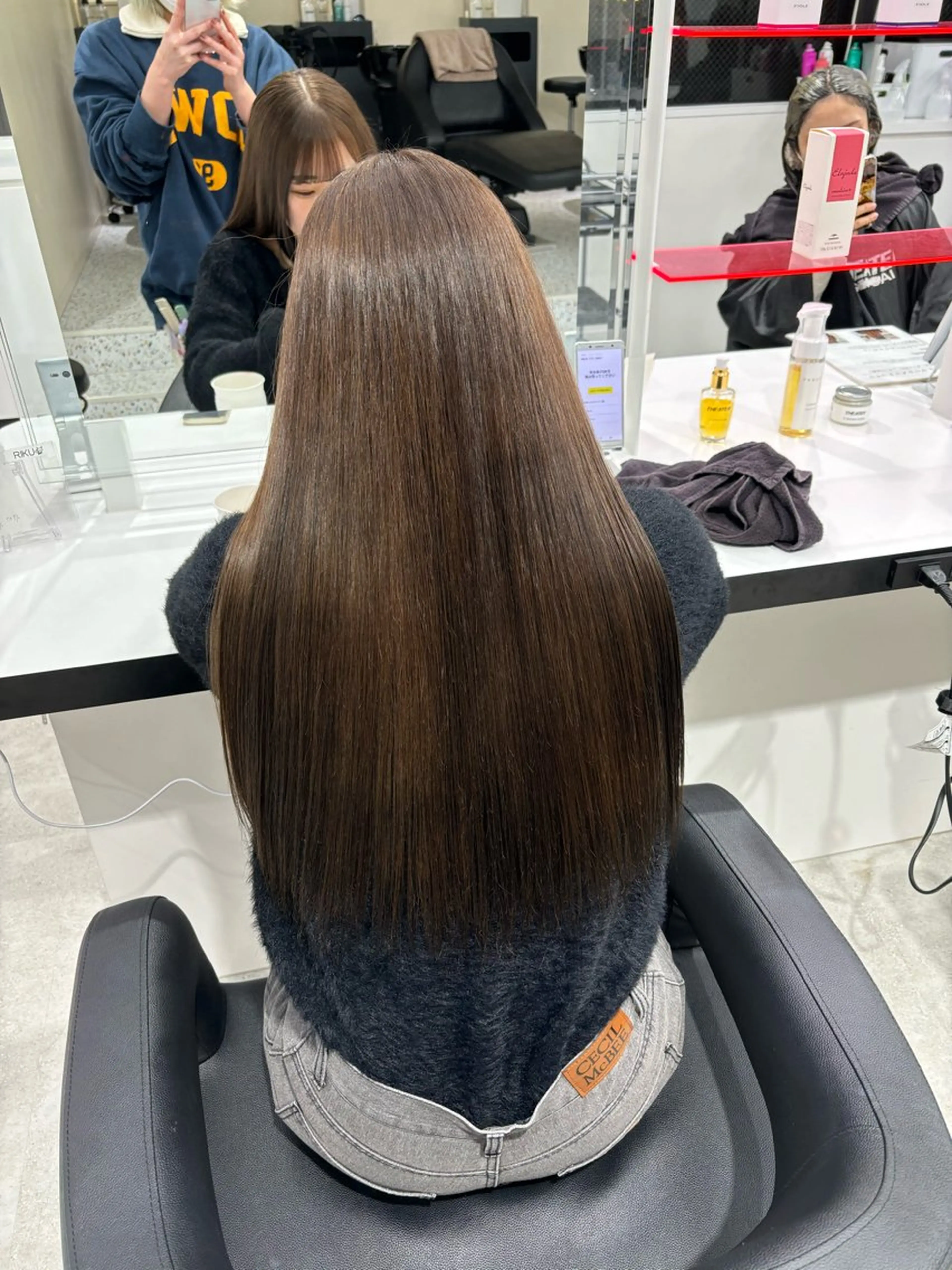 ロング ヘアカラー トリートメント Wカラー/暖色/べ ージュりく©︎🐝のヘアスタイル