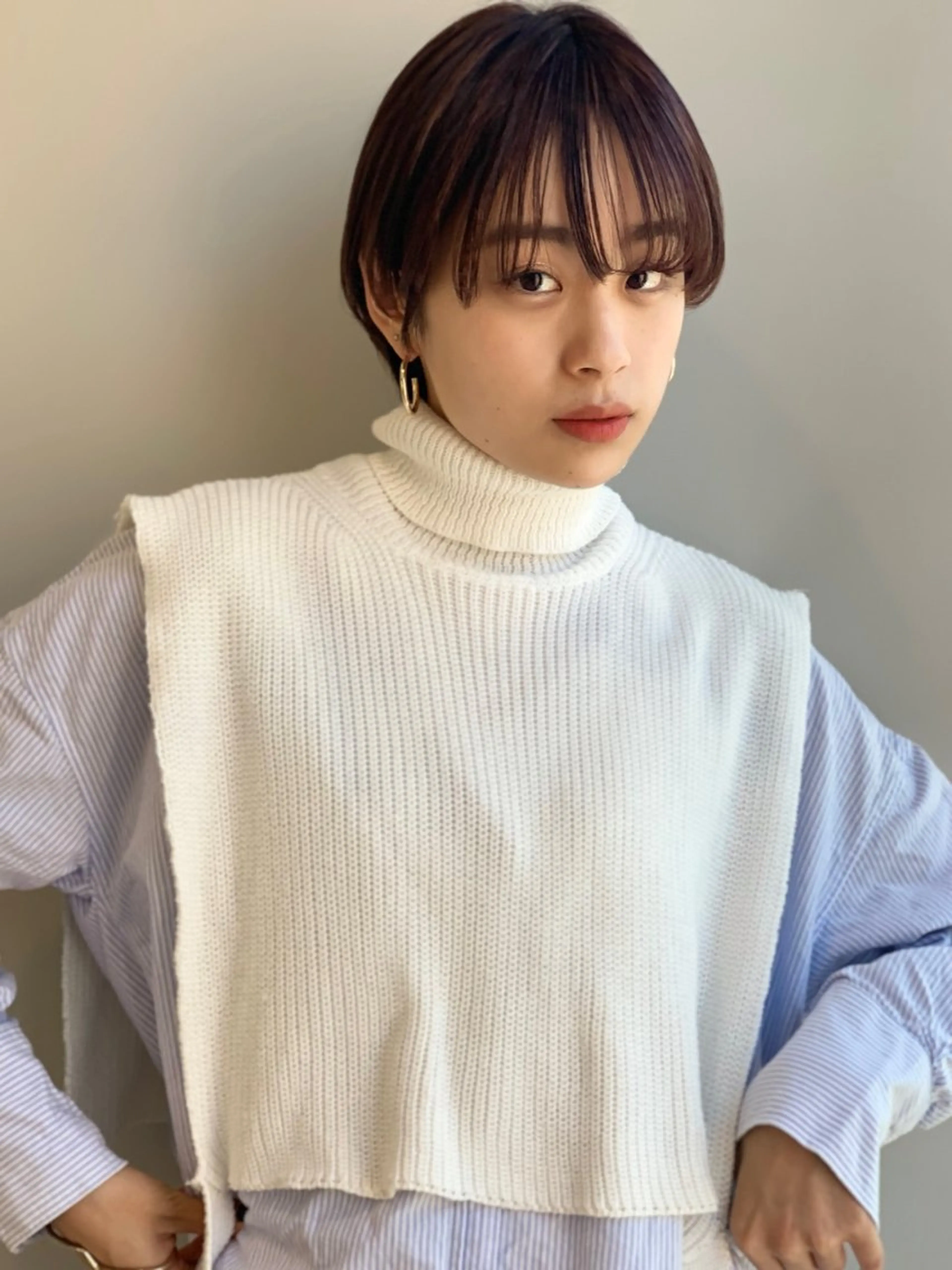 ショート カラー パーソナルカラー診断 似合わせ⌇お洒落 カット⌇平野あみのヘアスタイル