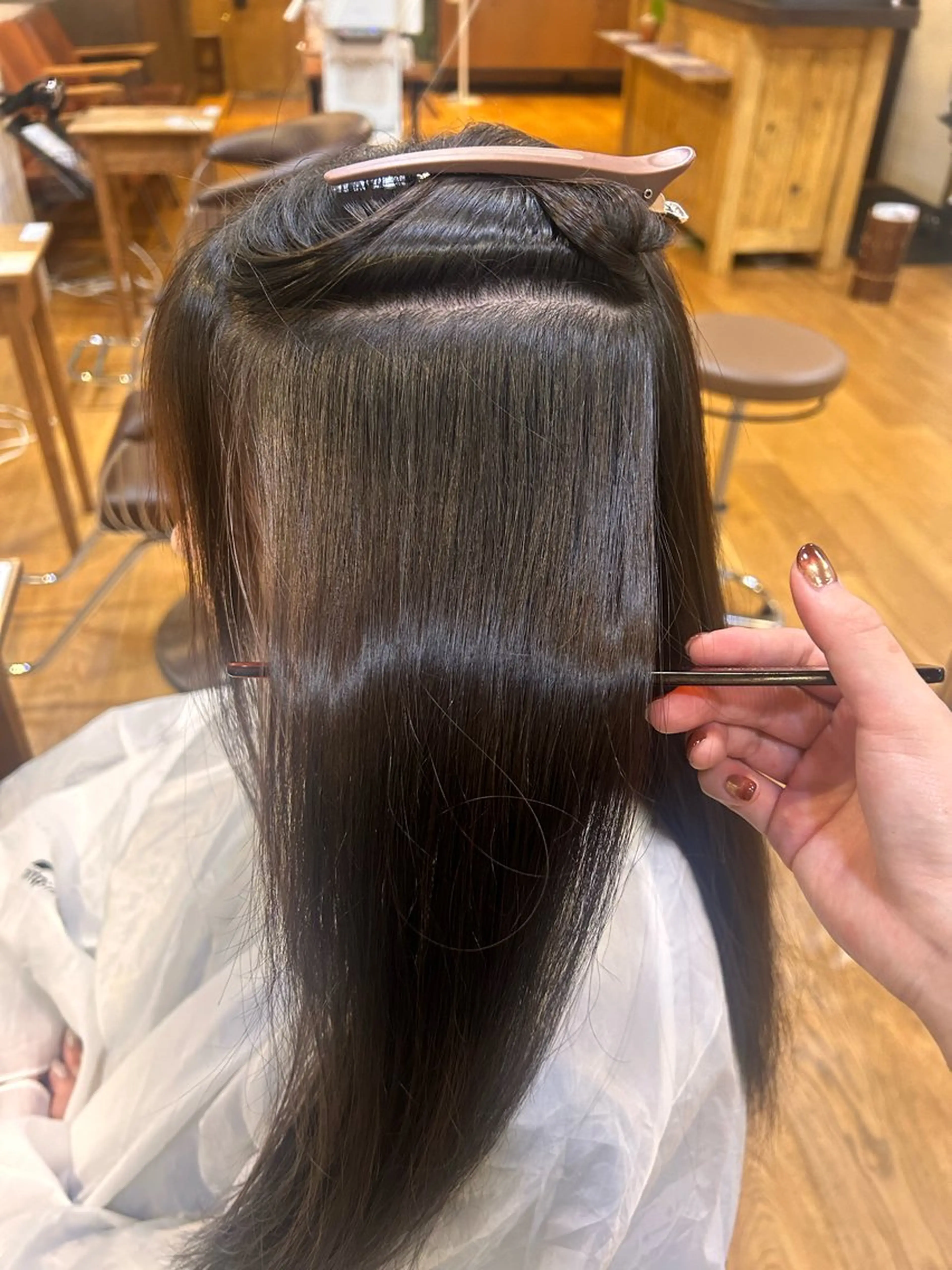 セミロング 酸性ストレート MASHU所属・レイヤーカット🌟 きだに りののヘアスタイル