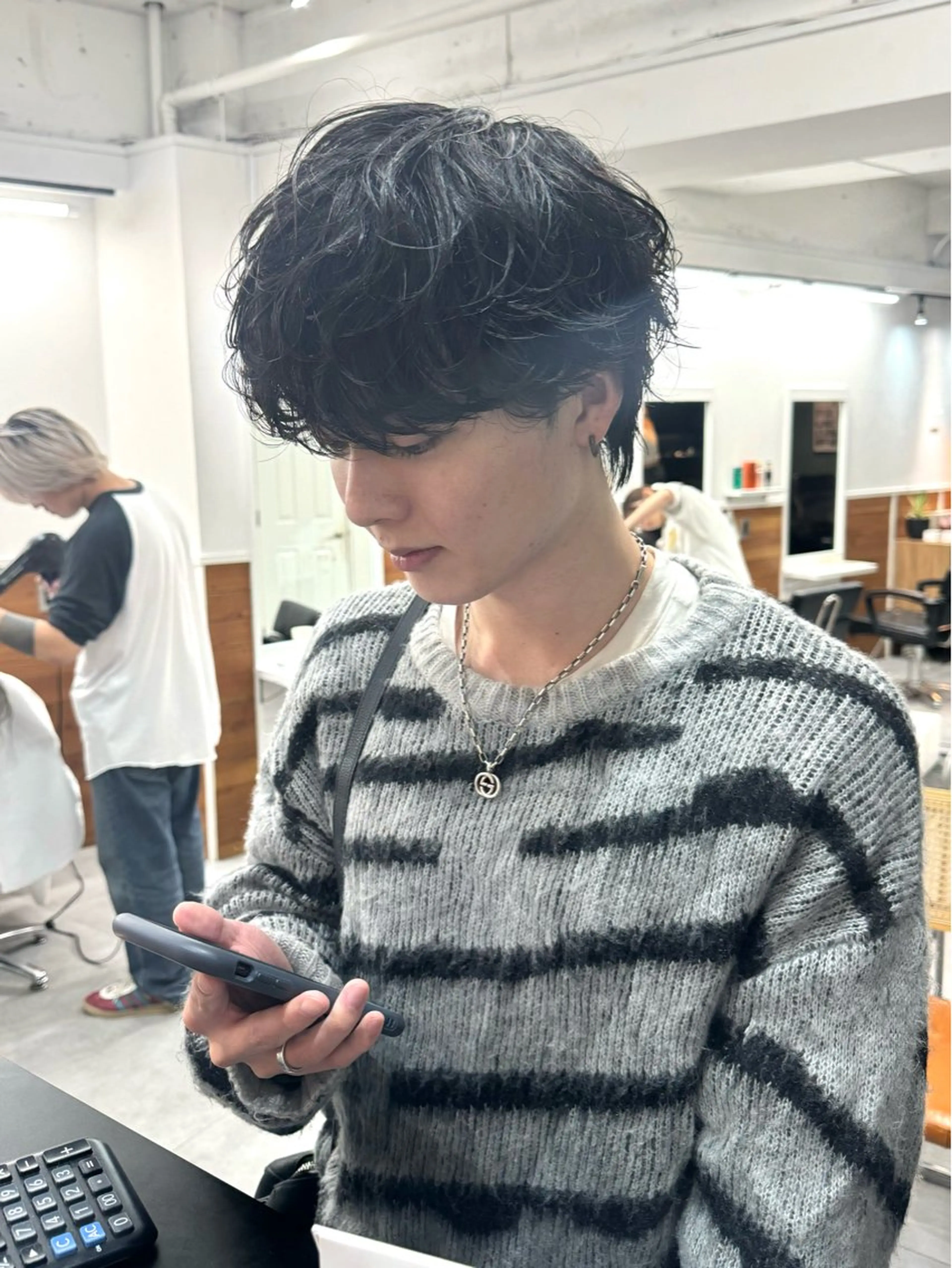 パーマ メンズ メンズパーマ シャドウパーマ/ 波巻パーマYu-Kiのヘアスタイル