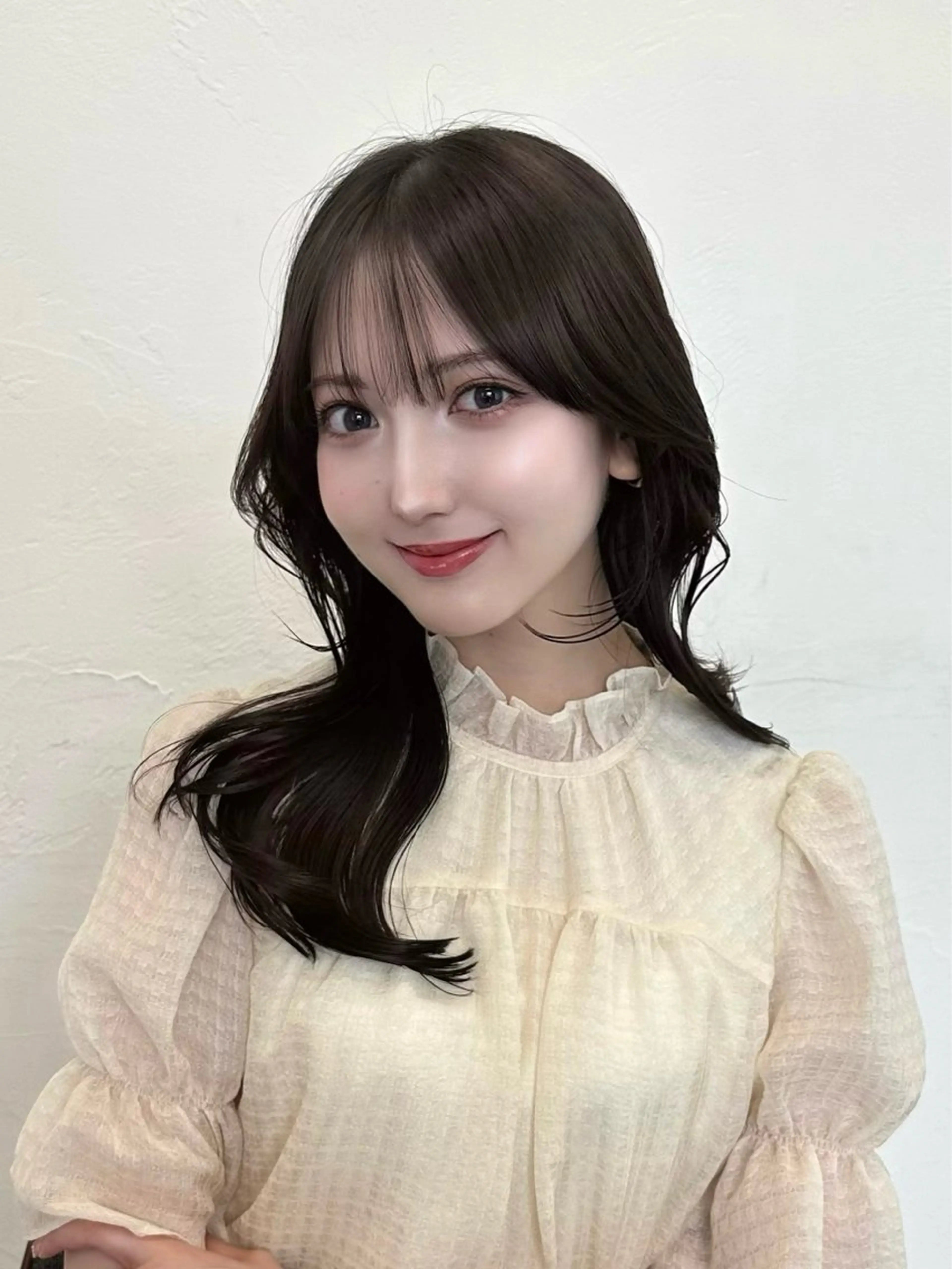 セミロング カラー ヘアアレンジ ⭐️ショート/ボブ/ 艶カラー/りょうがのヘアスタイル