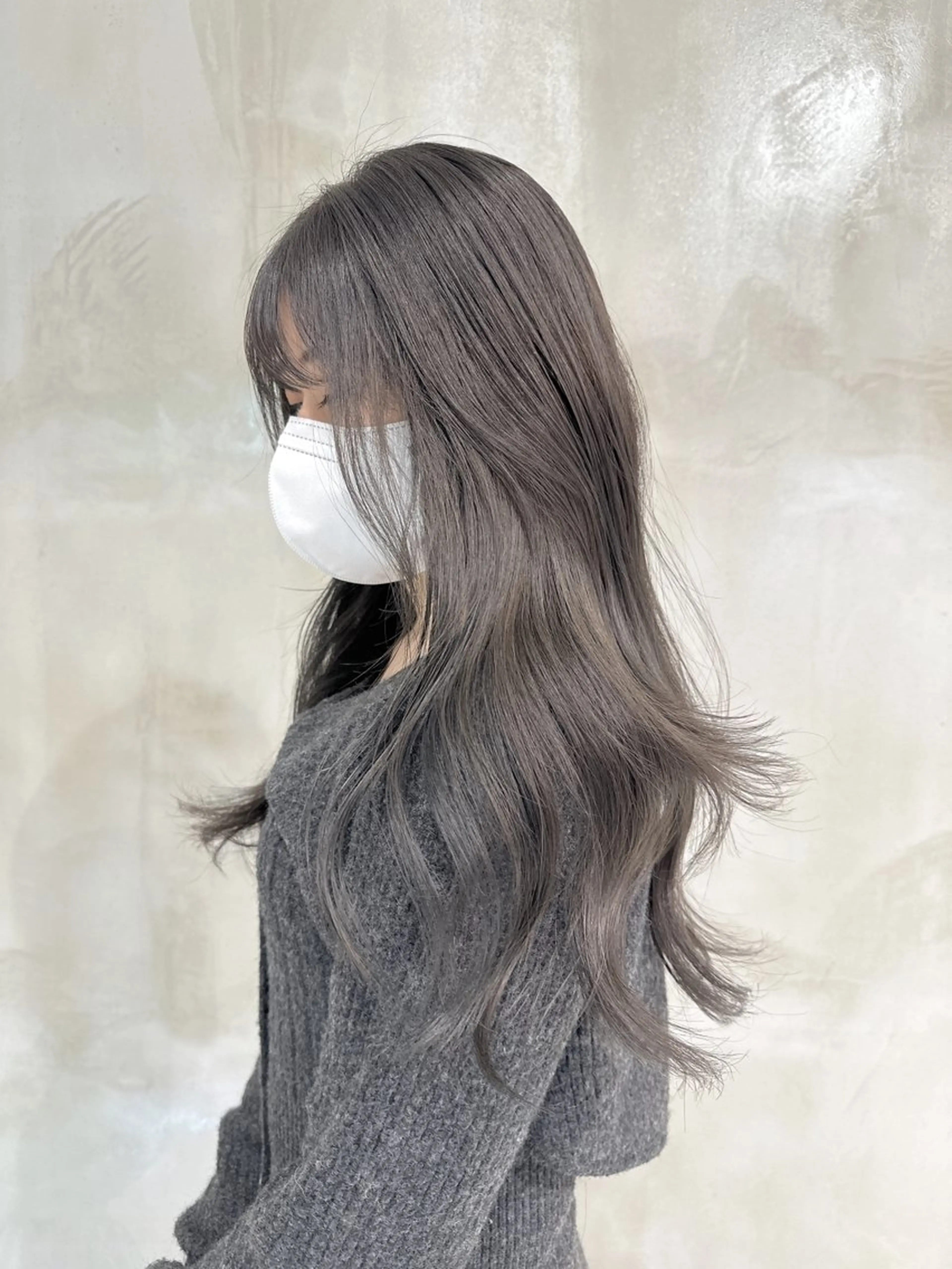 ロング カット トリートメント 韓国レイヤー 似合わせカラーのヘアスタイル