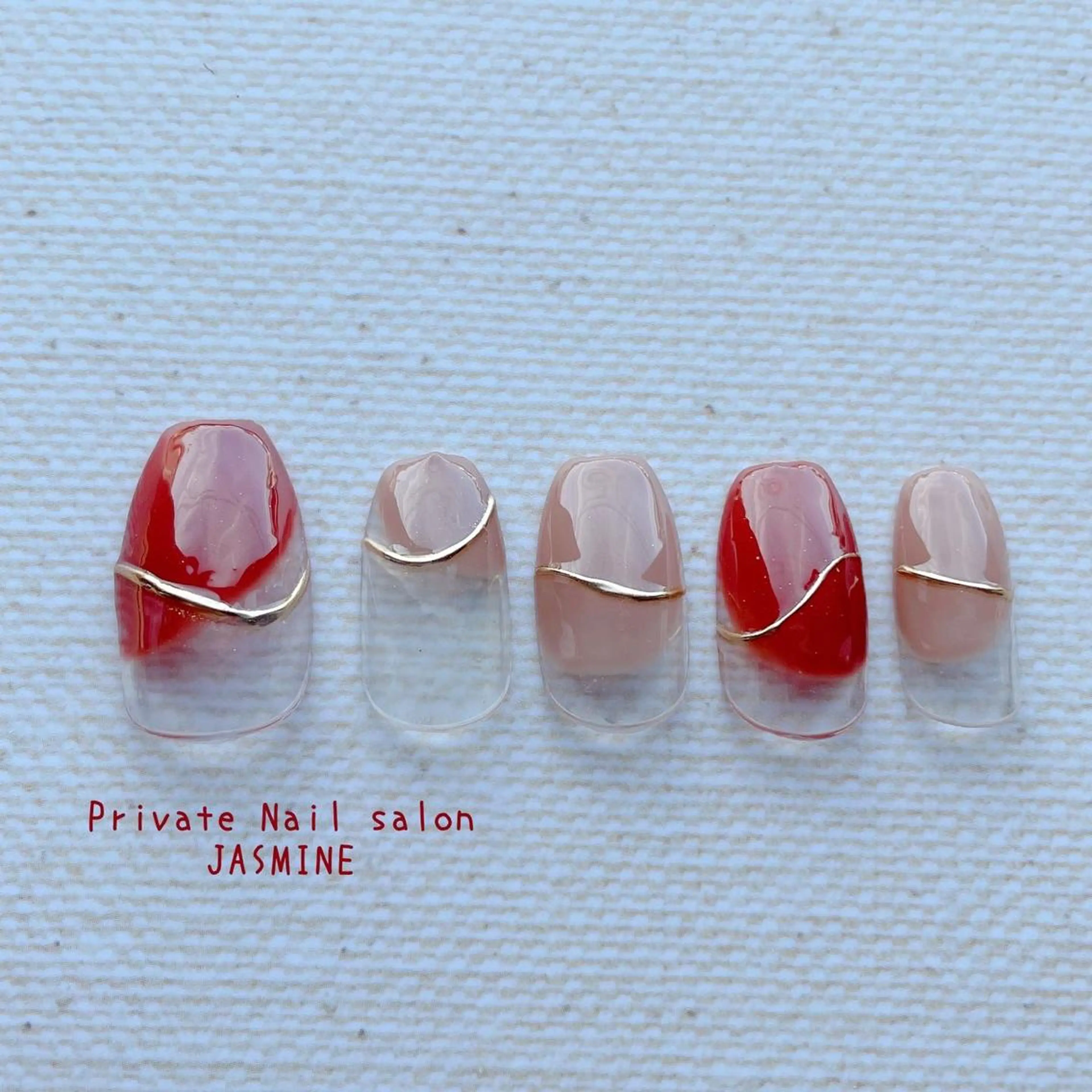 ネイル フレンチネイル ミラーネイル ハンドネイル Nail salon JASMINEのネイルデザイン