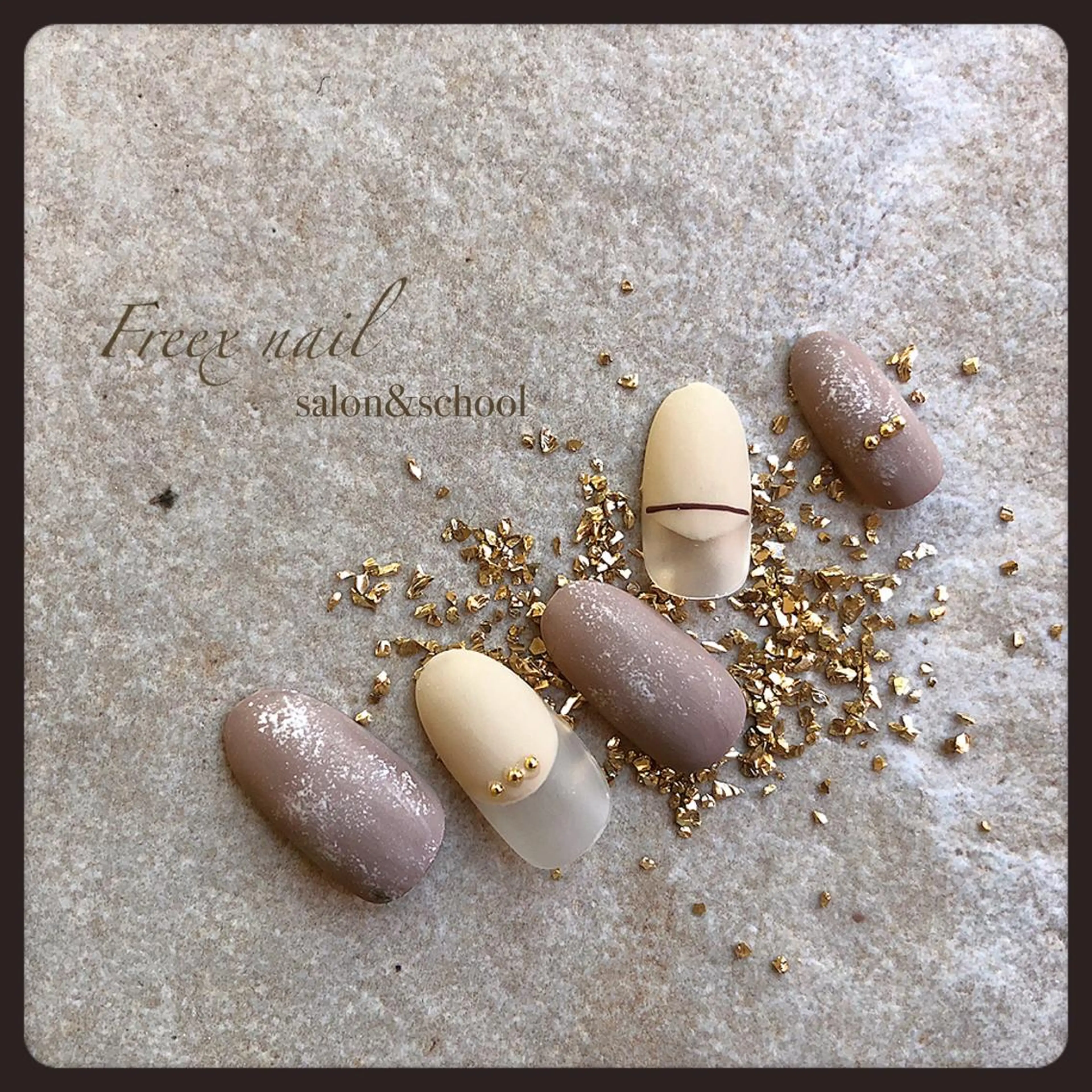 ネイル マットネイル Freex nail所属・freex nail /ニュアンス/個性派のネイルデザイン