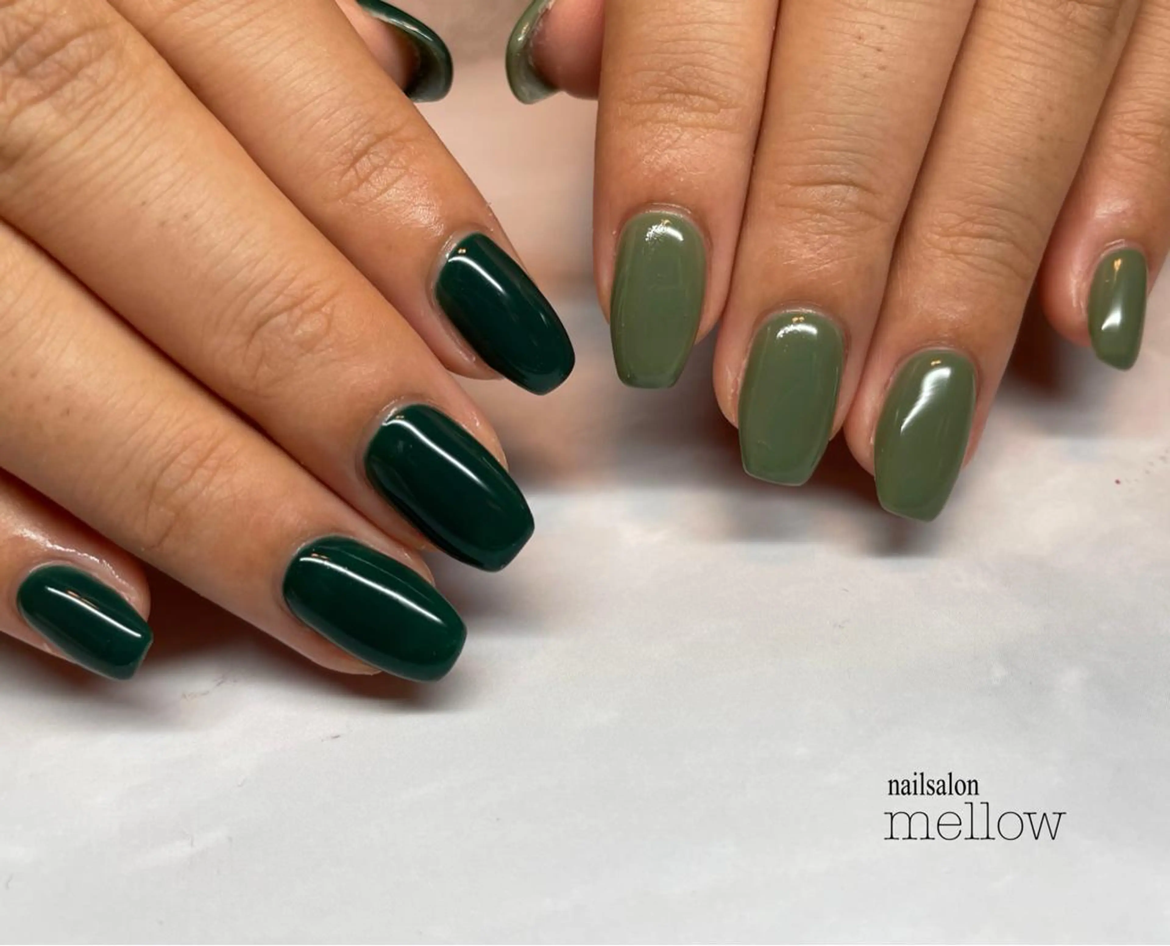 ネイル グリーン 大山 浩美のネイルデザイン