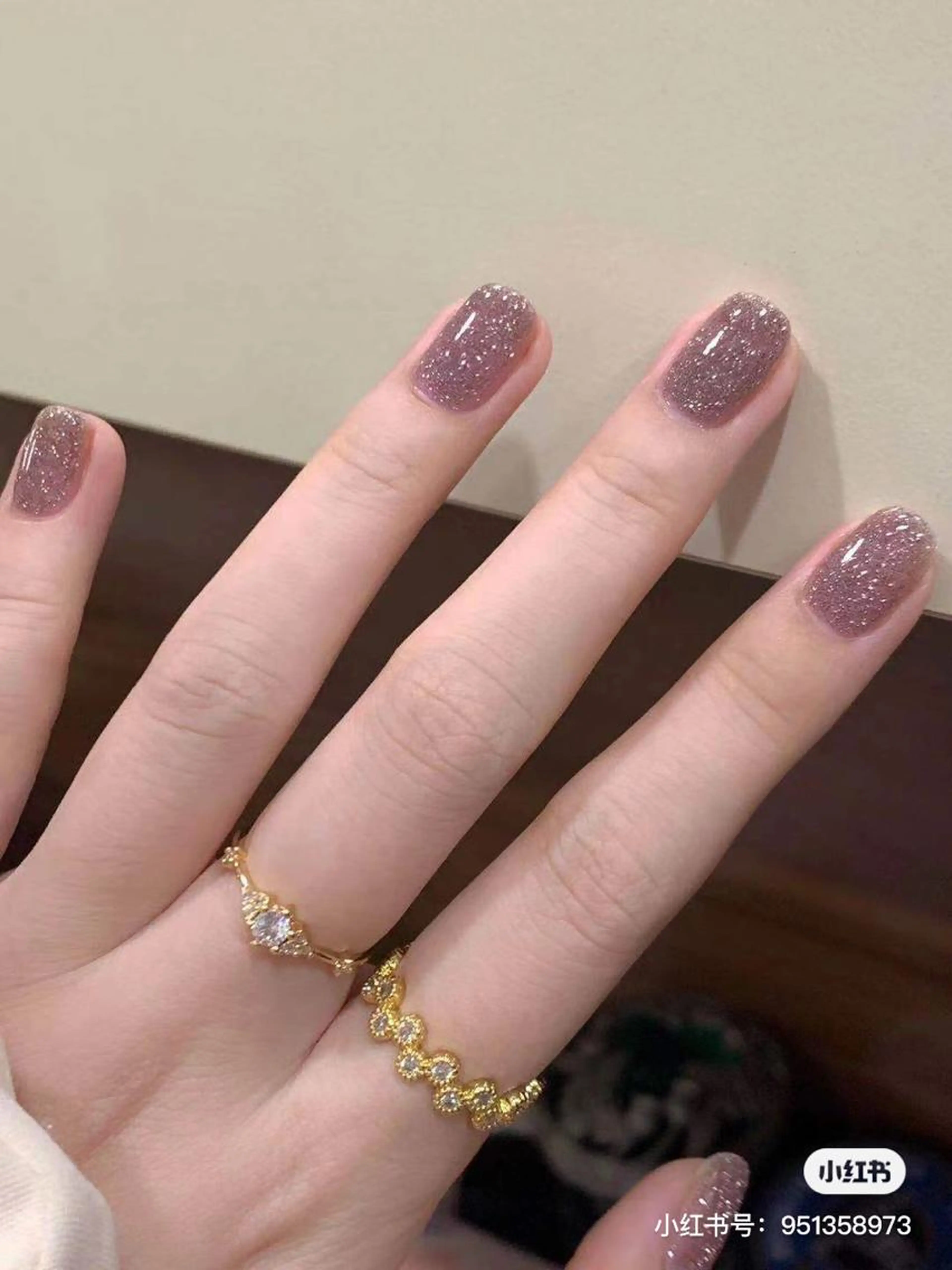 ラメワンカラーの写真