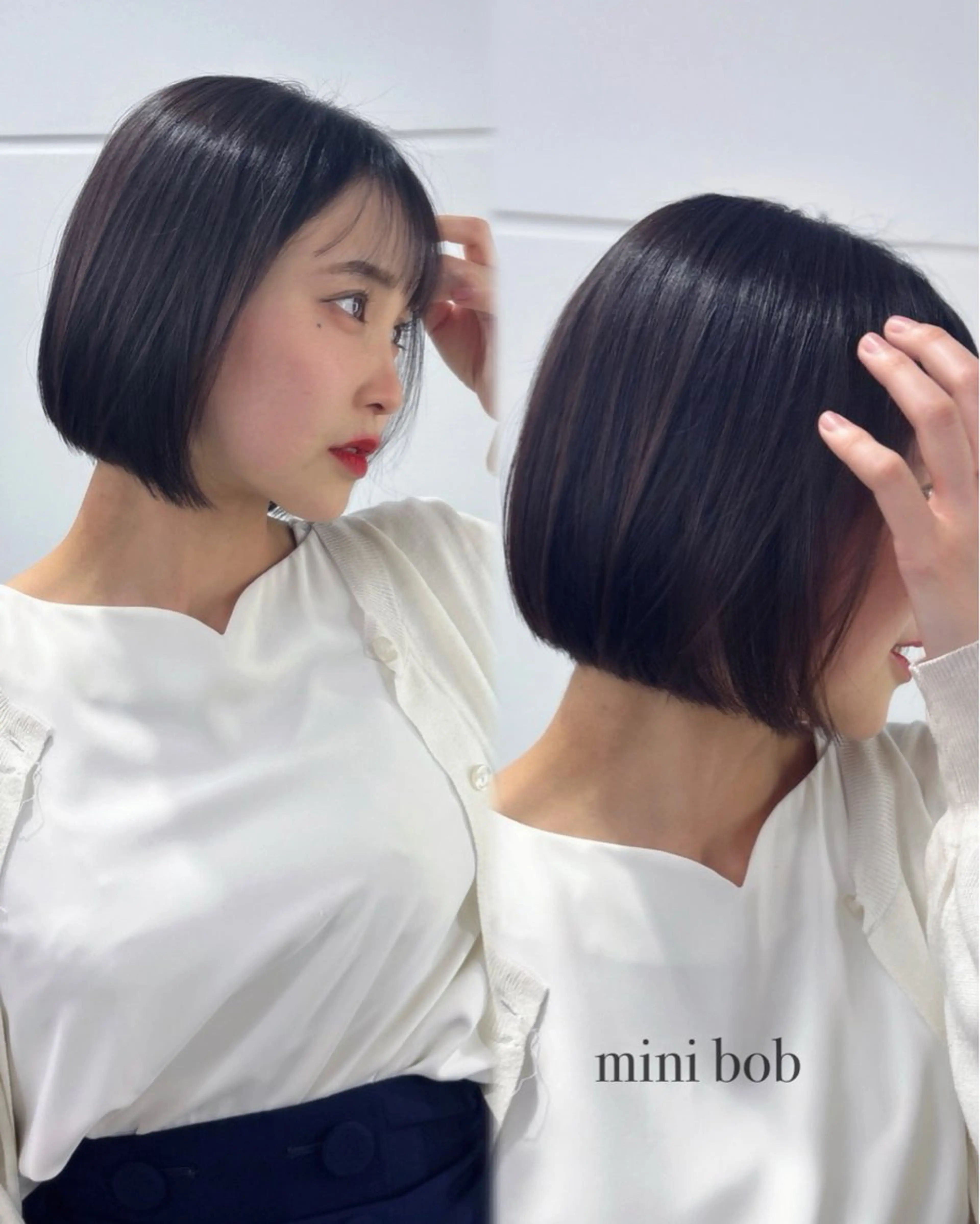 【8月限定クーポン🌿】ナチュラルな雰囲気に🌿丸みとラインのあるボブカット✖️ワンカラー✖️高保湿トリートメント🌿の写真