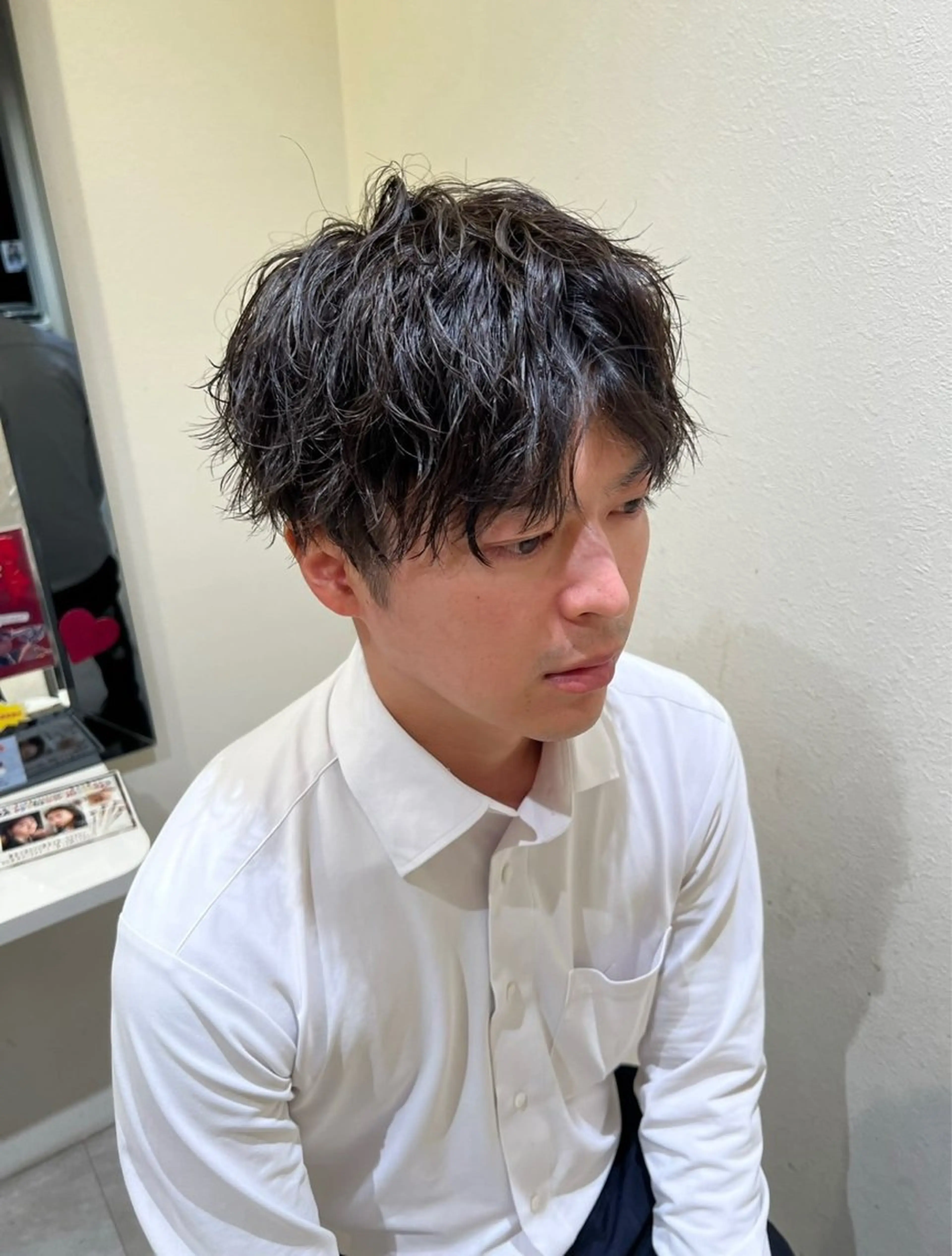 パーマ メンズ カット パーマ 髙木 優衣のヘアスタイル