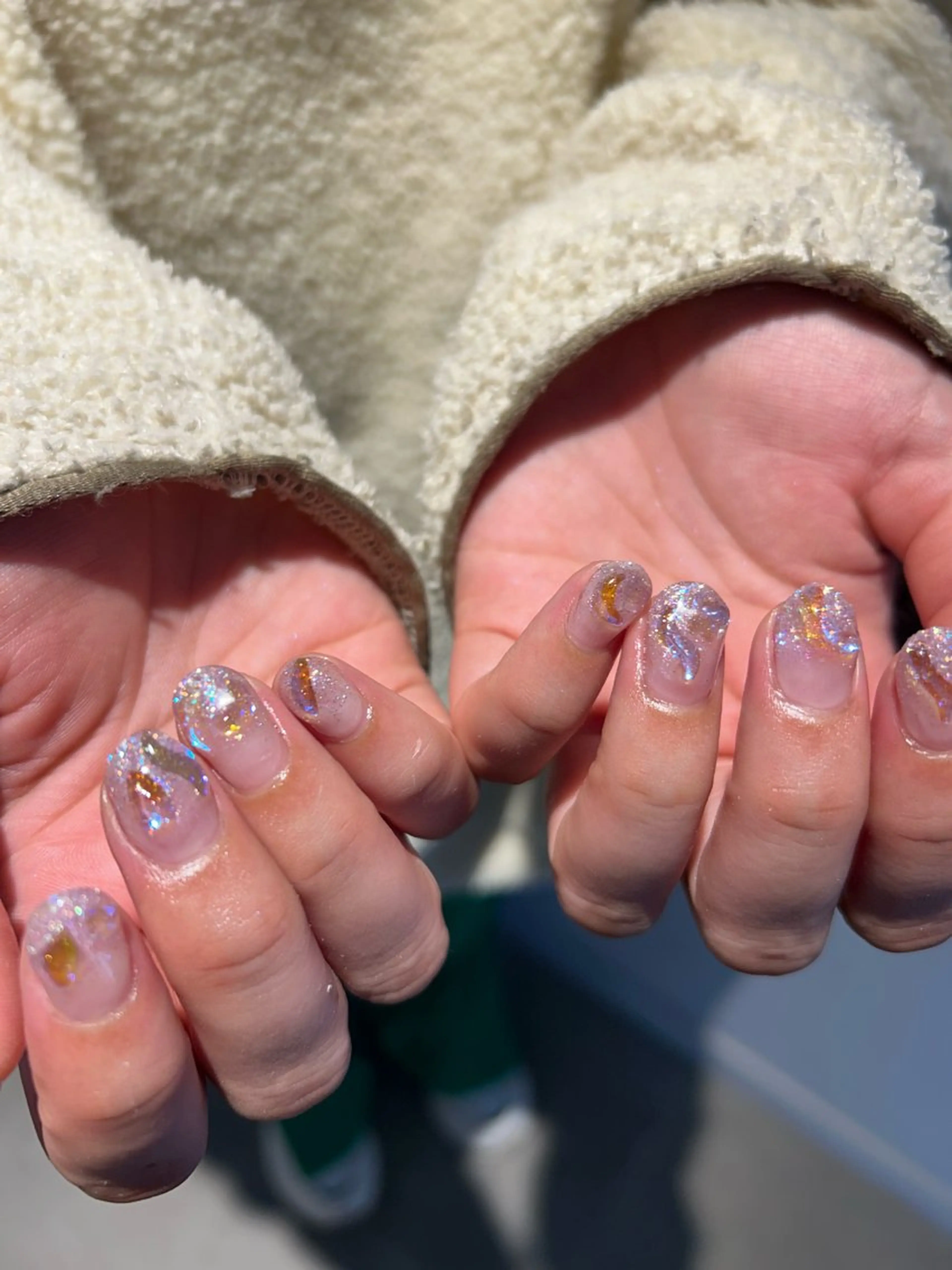 【オフなし】🧊うるうる氷ネイル🧊の写真