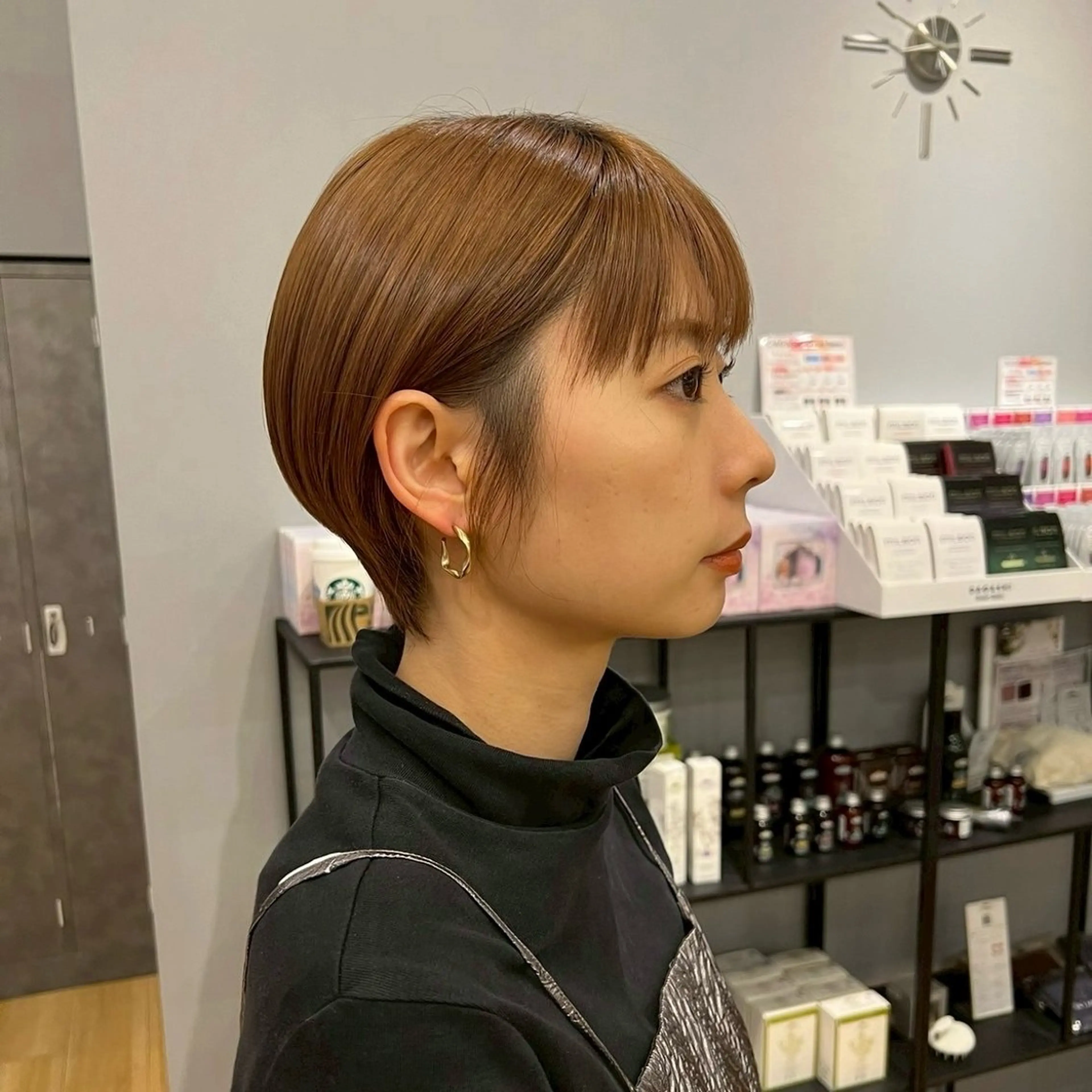 ショート 暖色/ボブ/吉岡美音 GIEN NU茶屋町のヘアスタイル