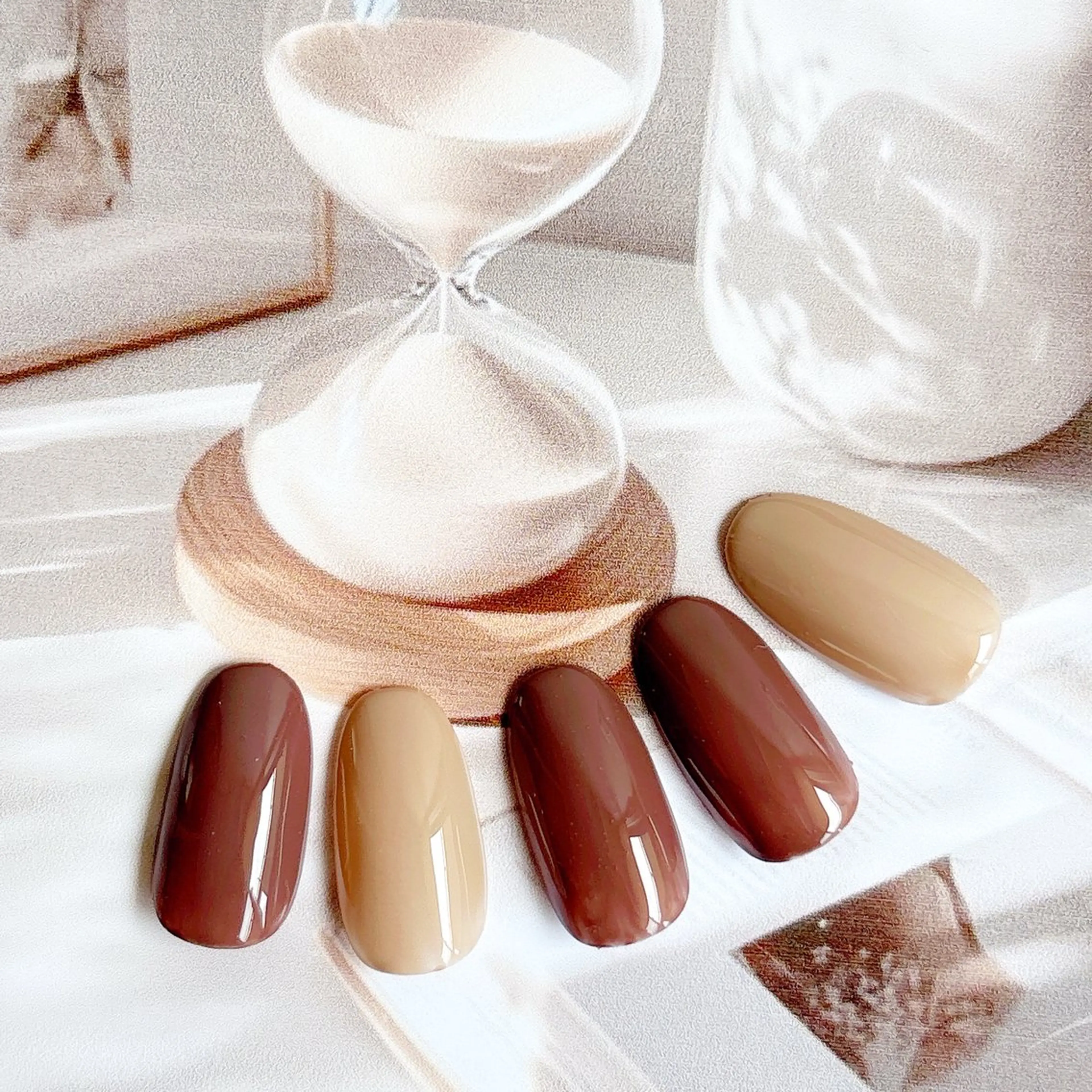 ハンドネイル　ワンカラーorグラデーションの写真